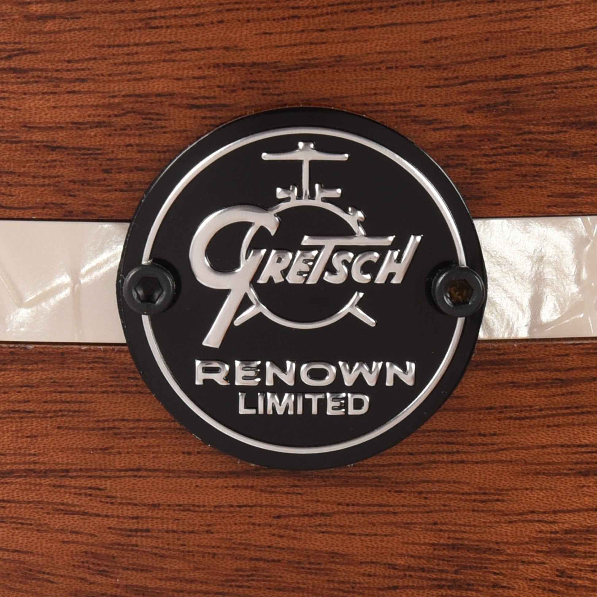Gretsch Renown Limited 12/16/22/6.5x14 4pc. Drum Kit Mahogany Gloss w/Vintage Pearl Inlay Drums and Percussion / Acoustic Drums / Full Acoustic Kits