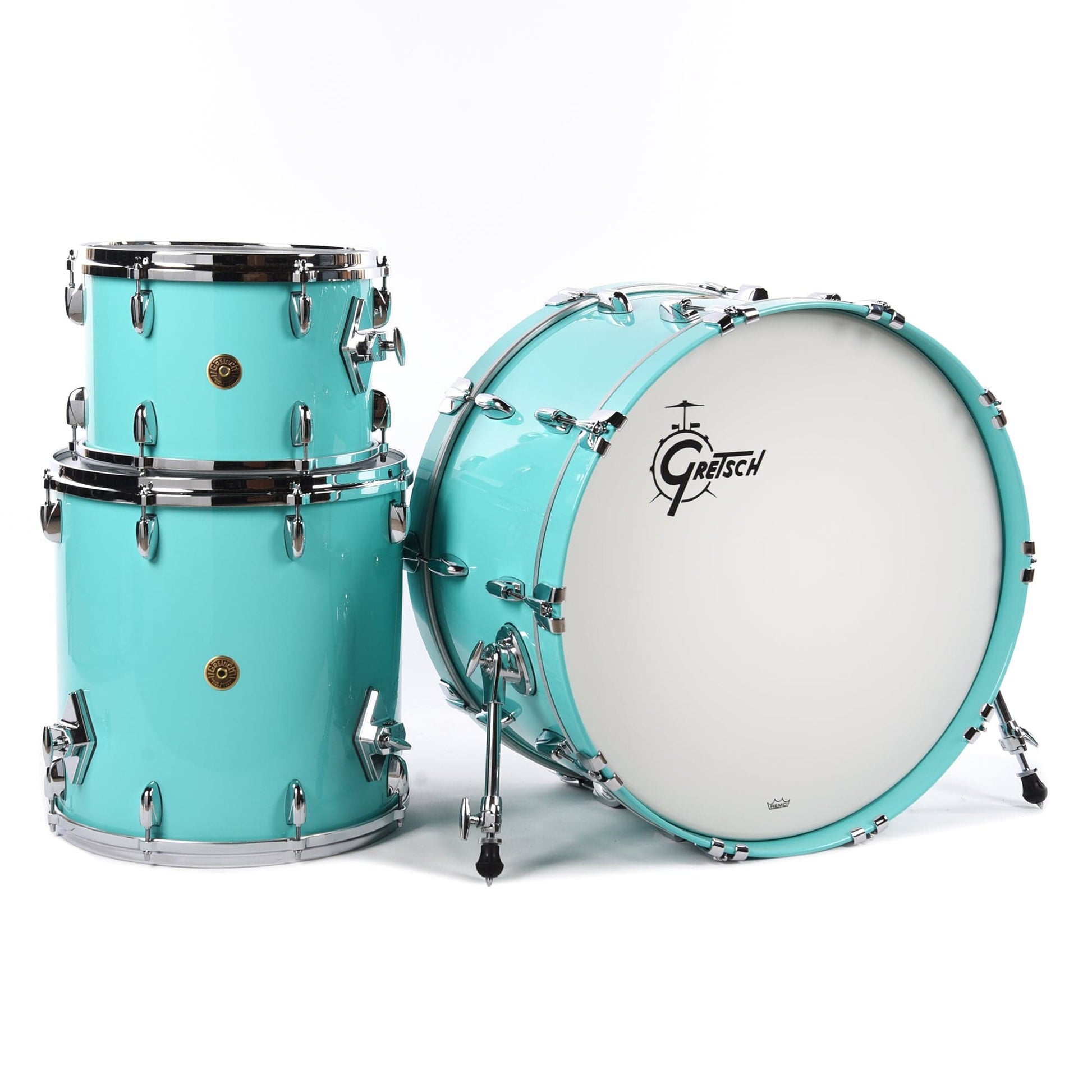 Gretsch USA Custom 13/16/24x12 3pc. Drum Kit Seafoam Green Gloss Drums and Percussion / Acoustic Drums / Full Acoustic Kits
