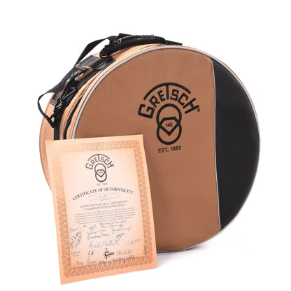 Gretsch 140th Anniversary USA Custom 7x14 Snare Drum Figured Ash w/Nickel Hardware & Bag Drums and Percussion / Acoustic Drums / Snare