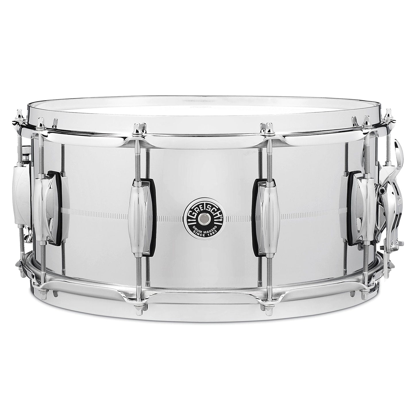 Gretsch 6.5x14 Brooklyn Chrome Over Brass Snare Drum Drums and Percussion / Acoustic Drums / Snare
