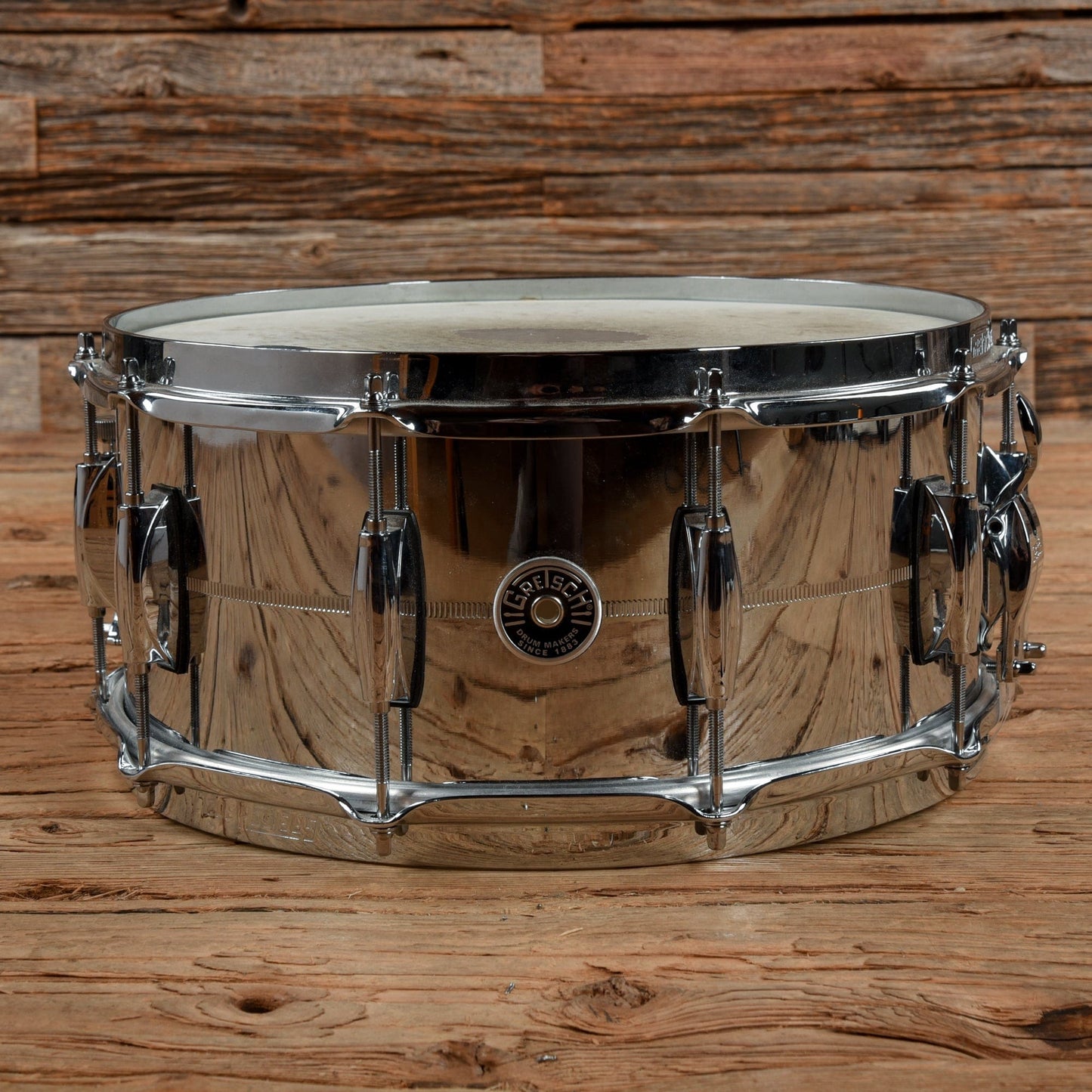 Gretsch Drums 6.5x14 Brooklyn Chrome Over Steele Snare Drum USED Drums and Percussion / Acoustic Drums / Snare