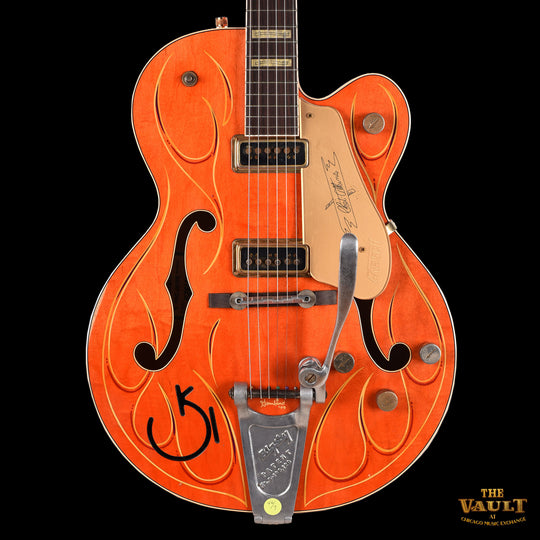 Gretsch 6120DSW Relic #310 Masterbuilt Stern Chet Orange w/ Pinstripes 2008 Electric Guitars