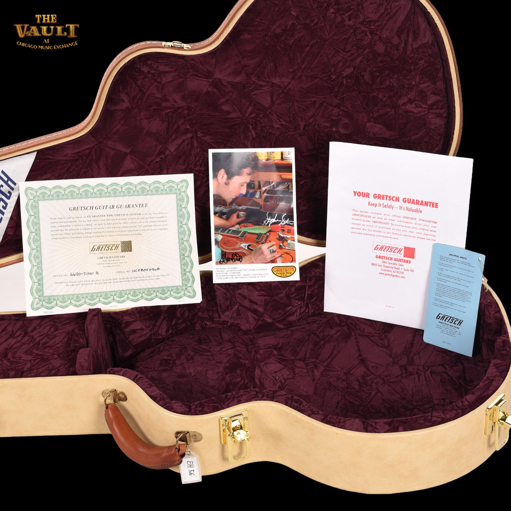 Gretsch 6120DSW Relic #310 Masterbuilt Stern Chet Orange w/ Pinstripes 2008 Electric Guitars