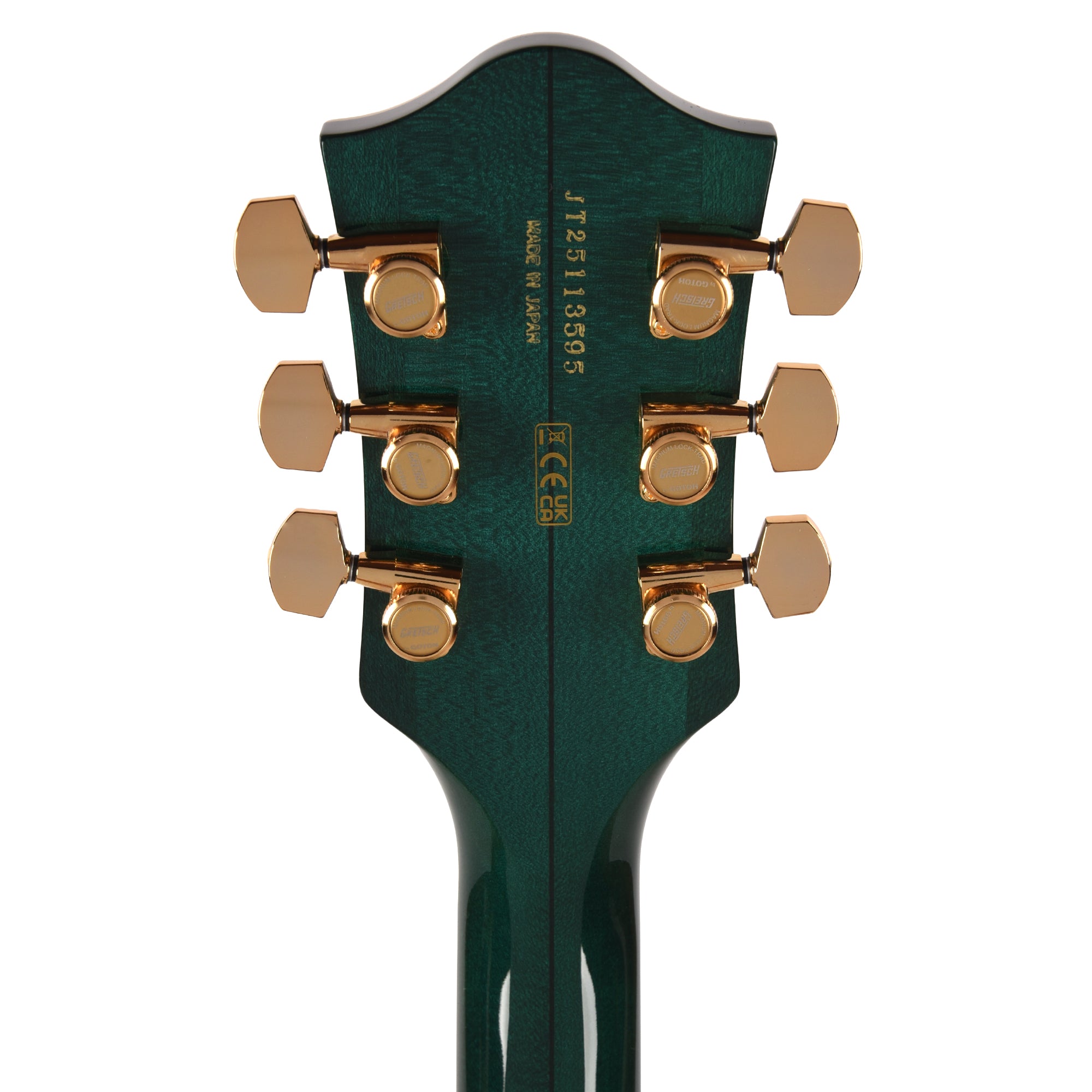 Gretsch Broadkaster Jr. LX Figured Center Block Tropic Aura Gold Hardware w/String-Thru Bigsby Electric Guitars