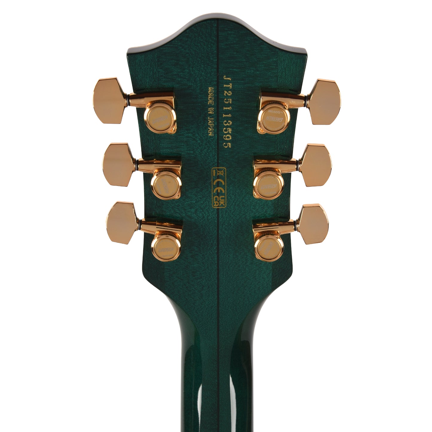 Gretsch Broadkaster Jr. LX Figured Center Block Tropic Aura Gold Hardware w/String-Thru Bigsby Electric Guitars