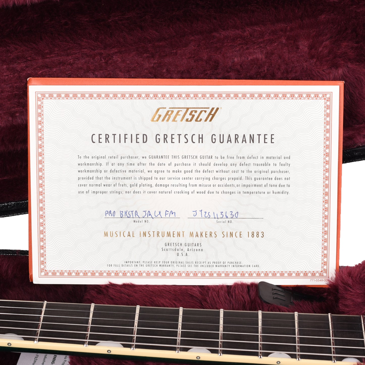 Gretsch Broadkaster Jr. LX Figured Center Block Tropic Aura Gold Hardware w/String-Thru Bigsby Electric Guitars