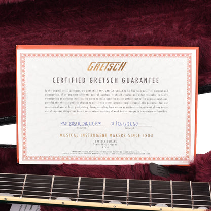 Gretsch Broadkaster Jr. LX Figured Center Block Tropic Aura Gold Hardware w/String-Thru Bigsby Electric Guitars