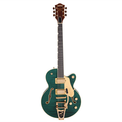 Gretsch Broadkaster Jr. LX Figured Center Block Tropic Aura Gold Hardware w/String-Thru Bigsby Electric Guitars