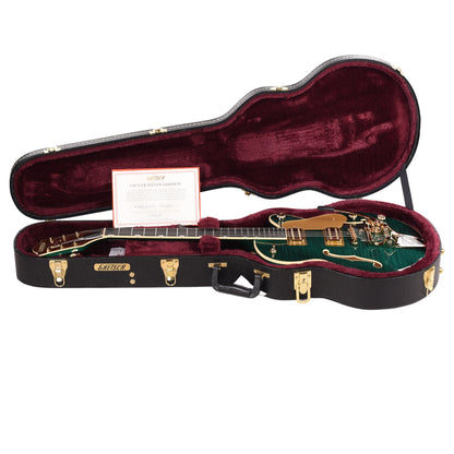 Gretsch Broadkaster Jr. LX Figured Center Block Tropic Aura Gold Hardware w/String-Thru Bigsby Electric Guitars