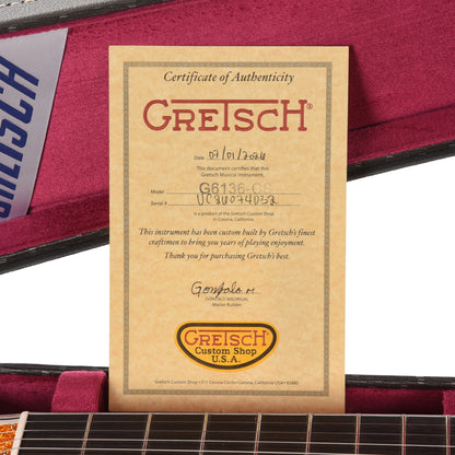 Gretsch Cusotm Shop G6136T-59 Falcon NOS Super Aged White Master Built by Gonzalo Madrigal Electric Guitars