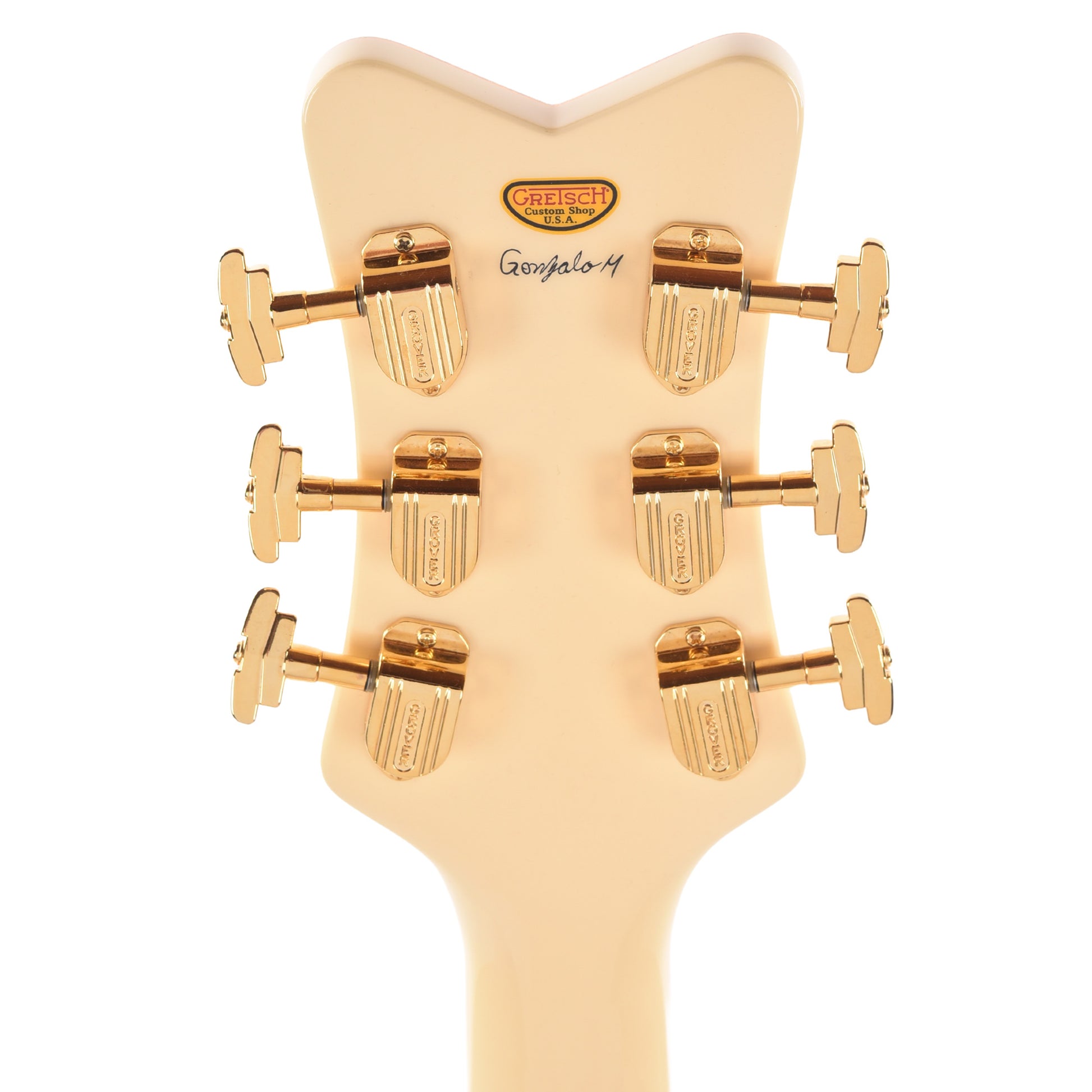 Gretsch Cusotm Shop G6136T-59 Falcon NOS Super Aged White Master Built by Gonzalo Madrigal Electric Guitars