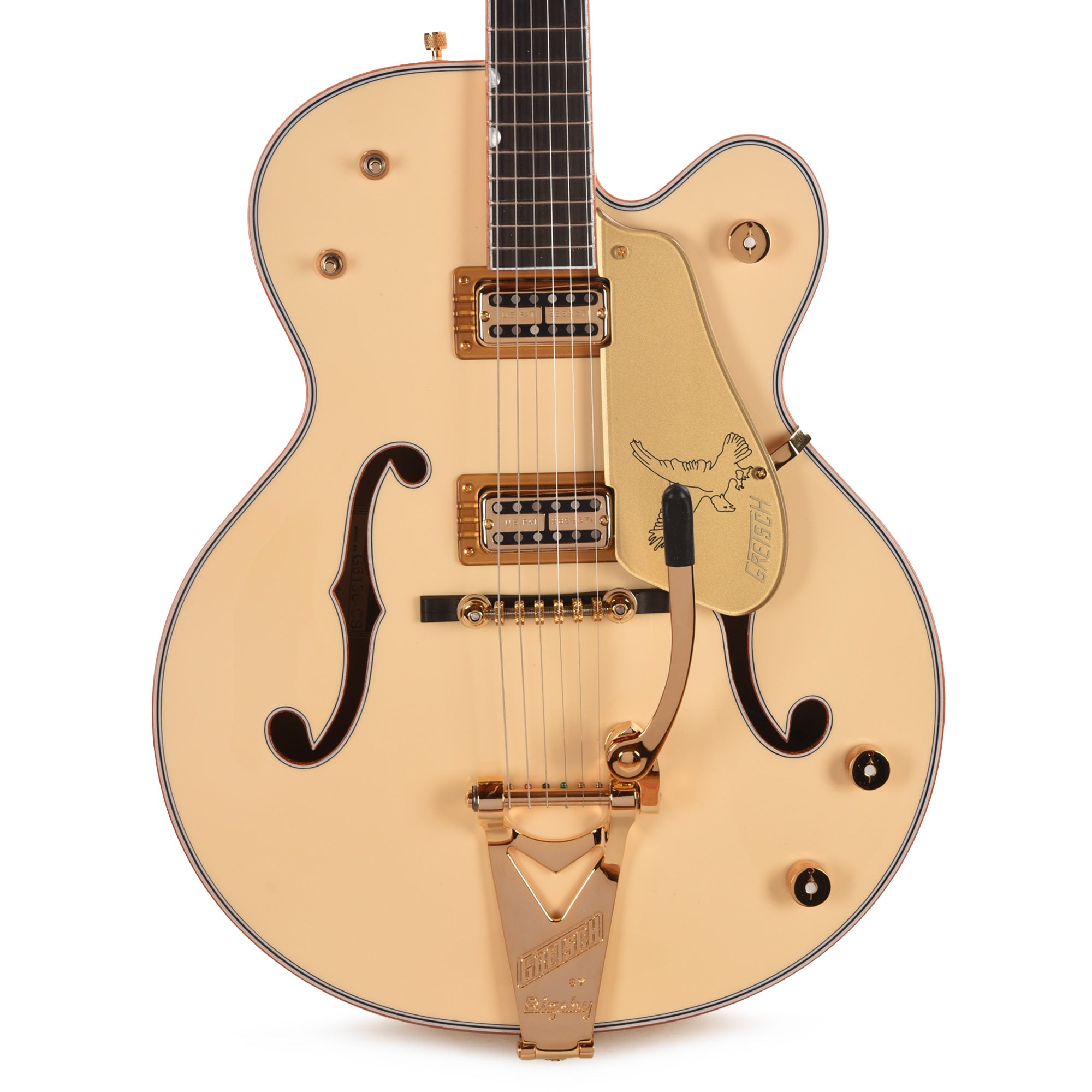 Gretsch Cusotm Shop G6136T-59 Falcon NOS Super Aged White Master Built by Gonzalo Madrigal Electric Guitars
