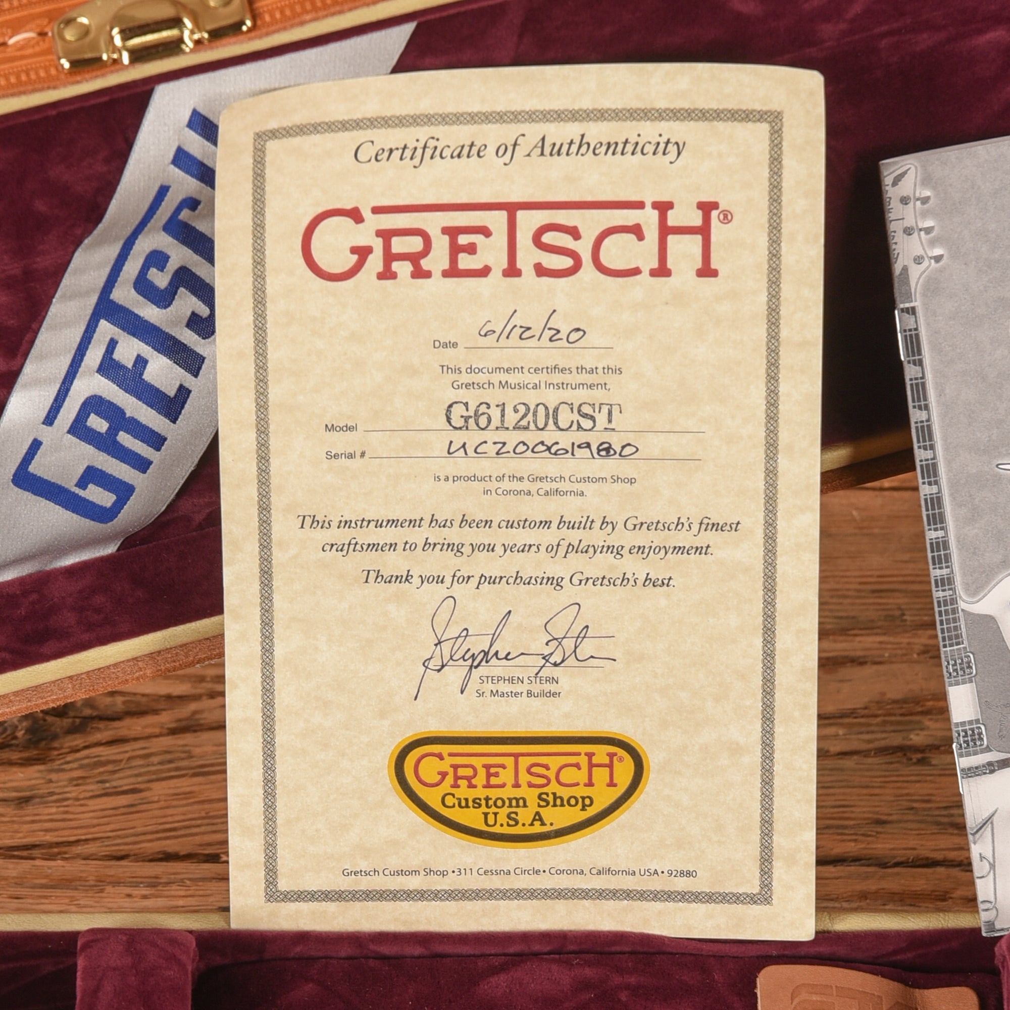 Gretsch Custom Shop G6120CST Nashville Relic Master Built by Stephen Stern Orange 2020 Electric Guitars