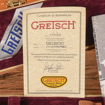 Gretsch Custom Shop G6120CST Nashville Relic Master Built by Stephen Stern Orange 2020 Electric Guitars