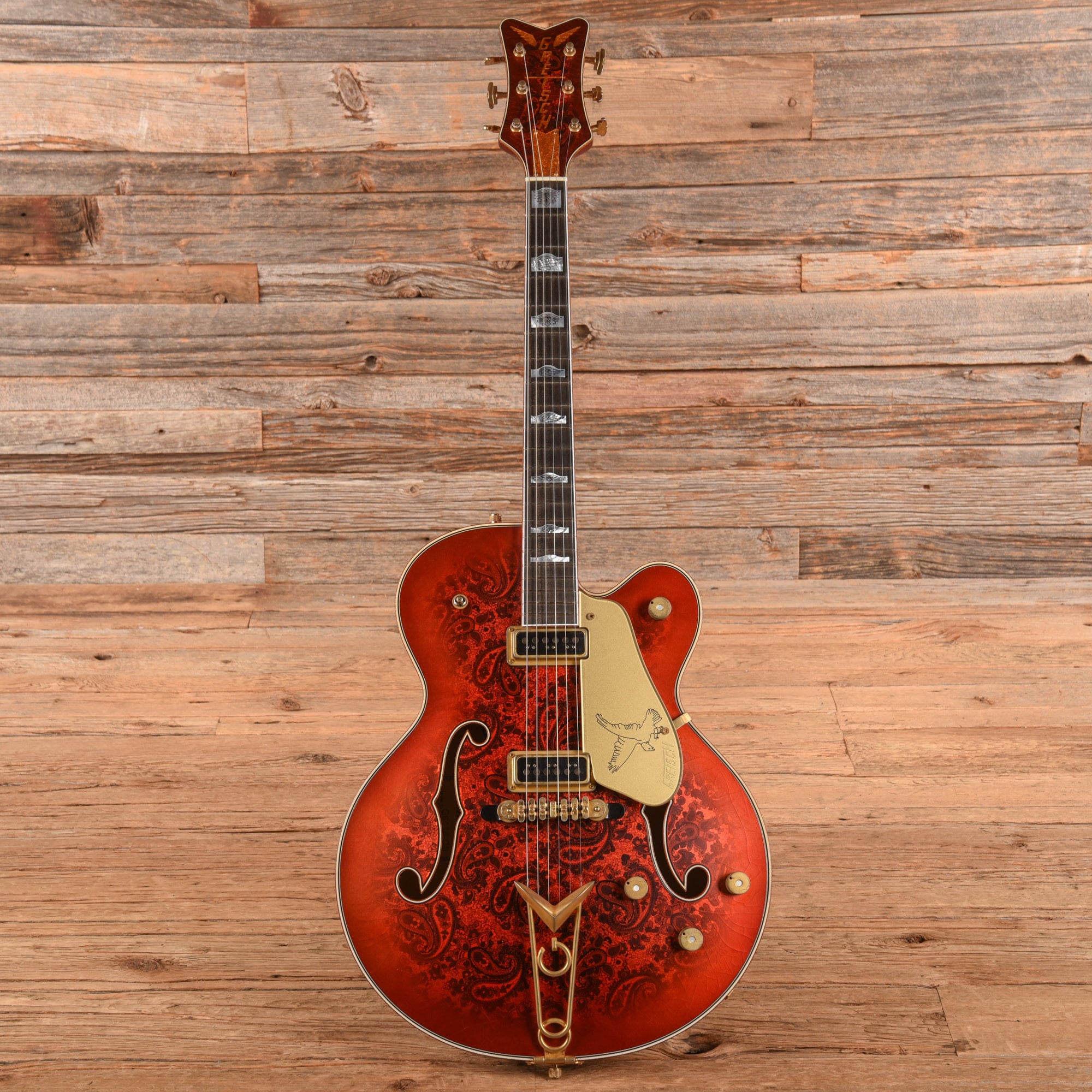 Gretsch Custom Shop G6136-55 Paisley Falcon Relic Master Built by Gonzalo Madrigal Candy Apple Burst 2025 Electric Guitars