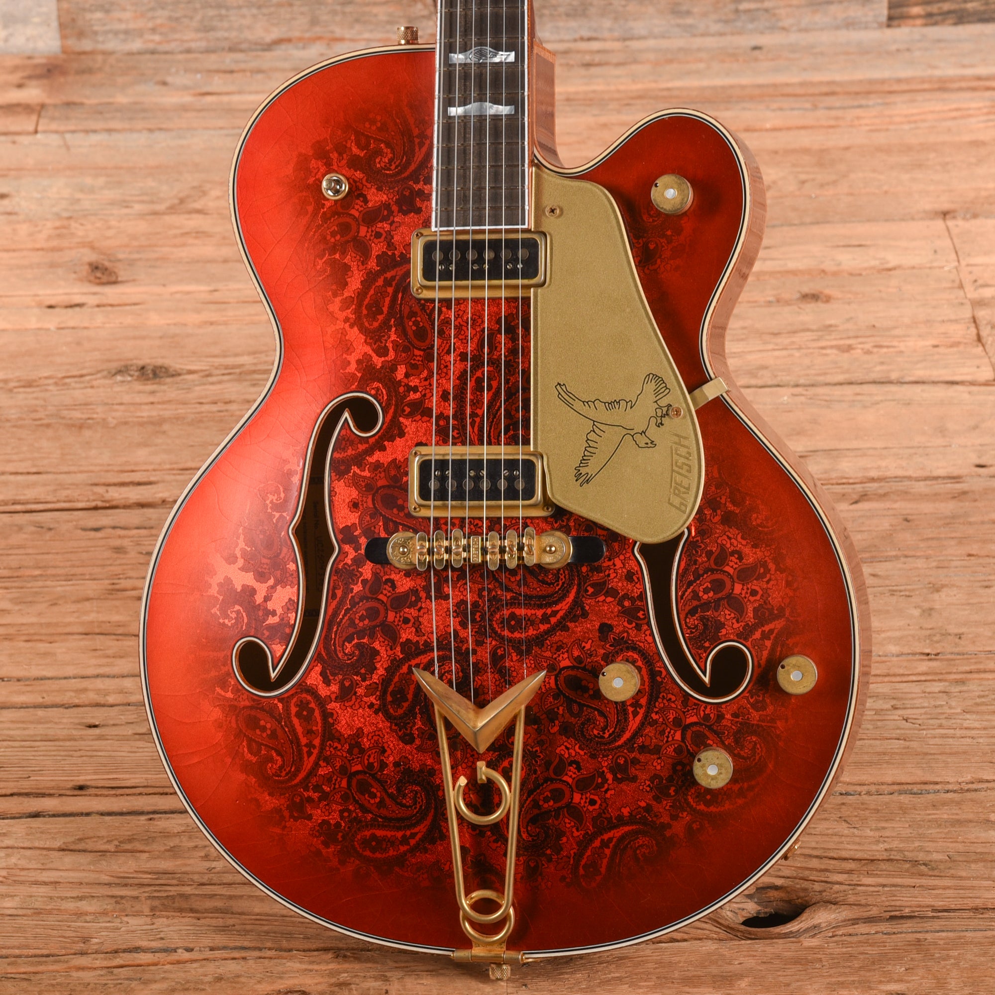 Gretsch Custom Shop G6136-55 Paisley Falcon Relic Master Built by Gonzalo Madrigal Candy Apple Burst 2025 Electric Guitars