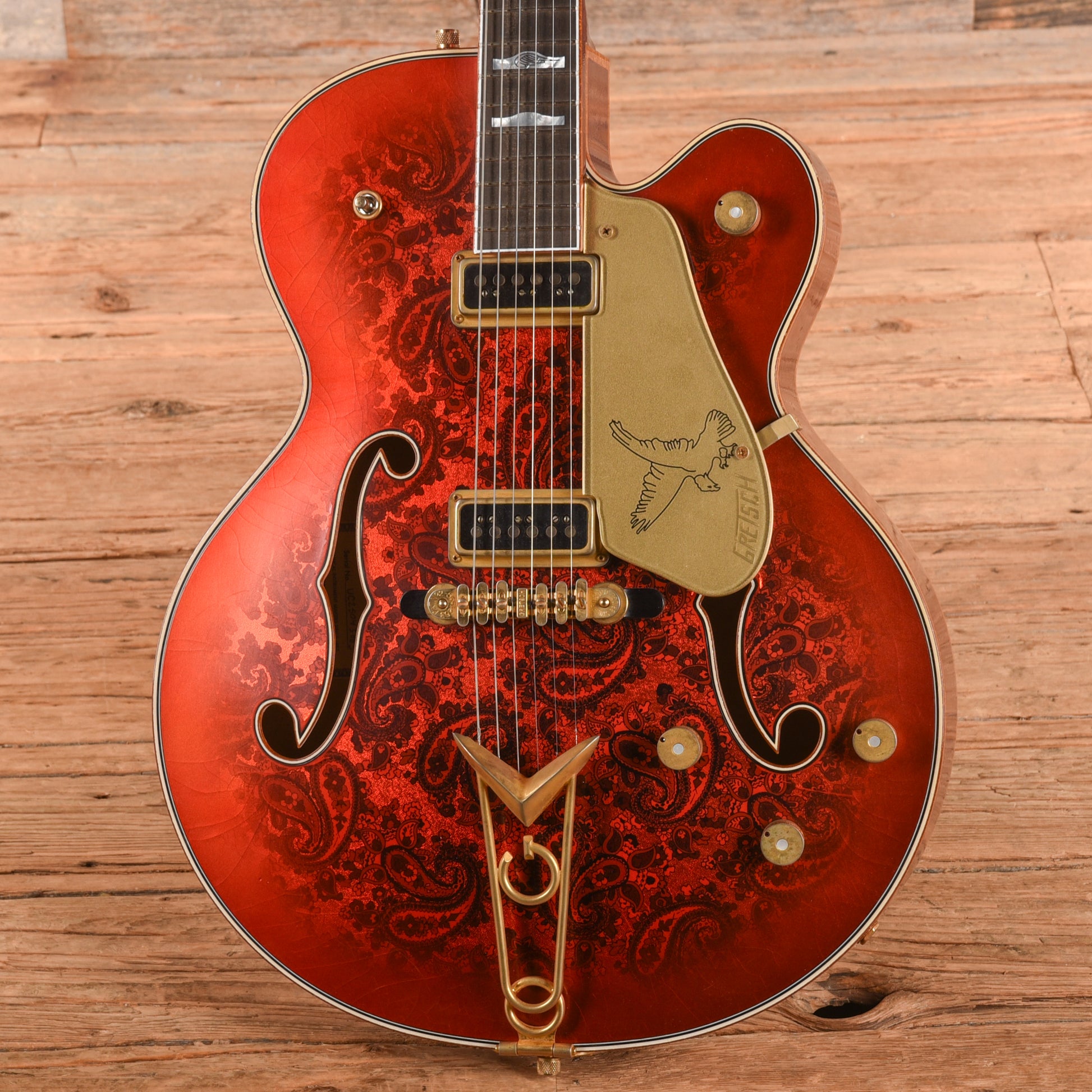 Gretsch Custom Shop G6136-55 Paisley Falcon Relic Master Built by Gonzalo Madrigal Candy Apple Burst 2025 Electric Guitars