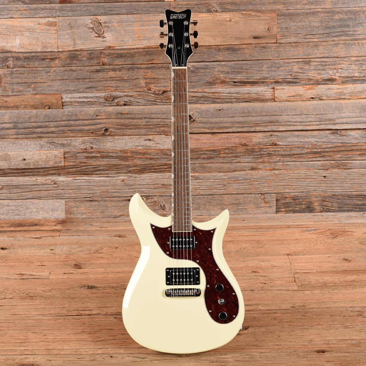 Gretsch Electromatic CVT Double-Cut with Wraparound Tailpiece Vintage White 2025 Electric Guitars