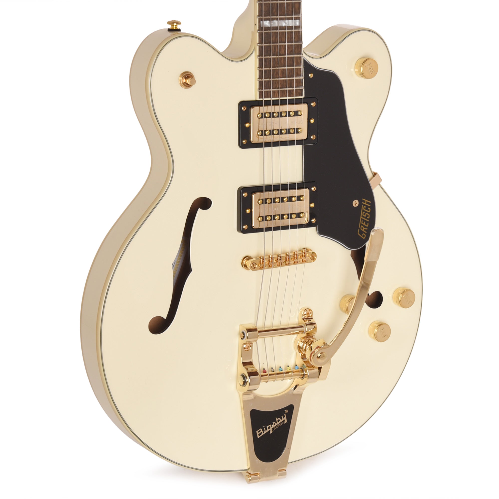 Gretsch G2622TG Streamliner Center Block Double-Cut Vintage White w/Bigsby LTD & Broad’Tron BT-3S Pickups Electric Guitars