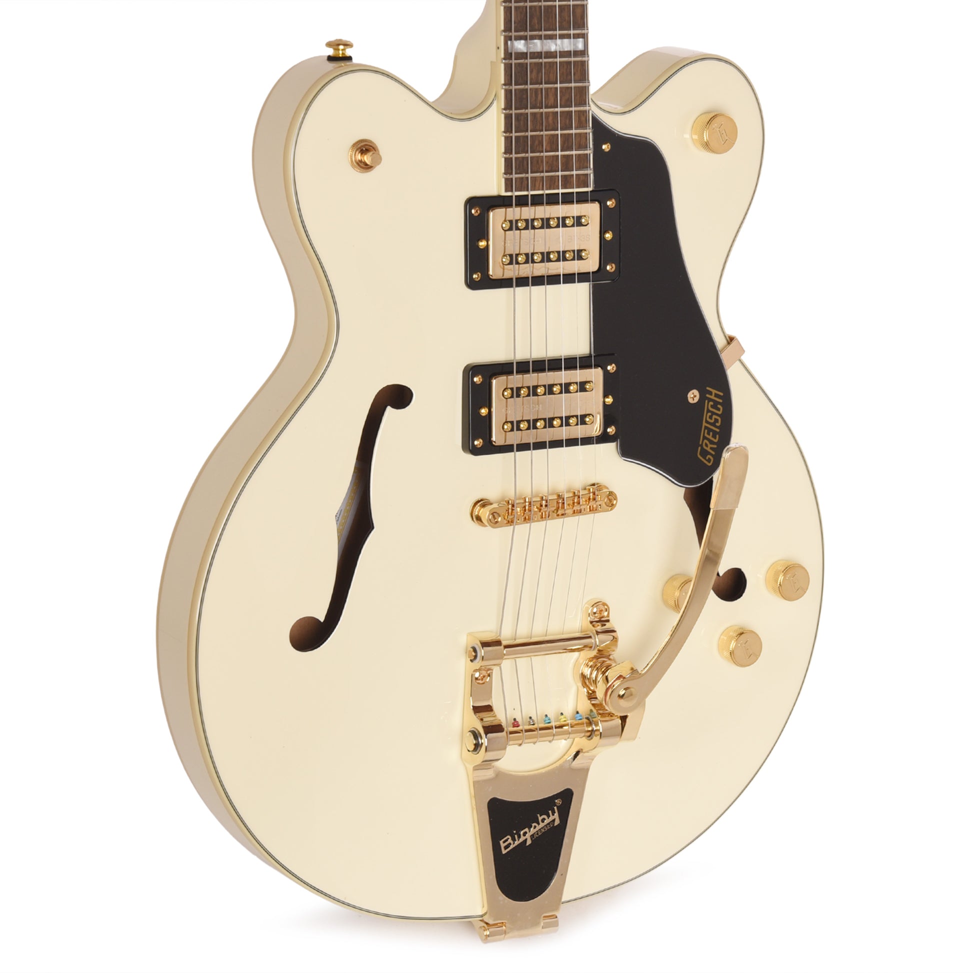 Gretsch G2622TG Streamliner Center Block Double-Cut Vintage White w/Bigsby LTD & Broad’Tron BT-3S Pickups Electric Guitars
