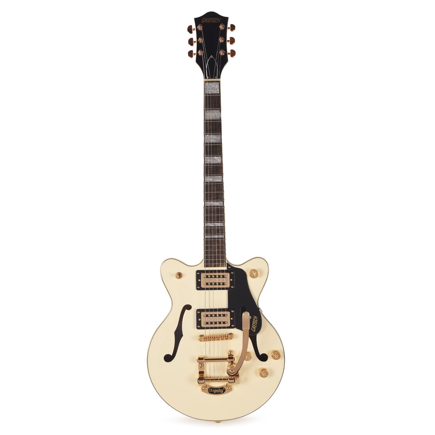 Gretsch G2655TG Streamliner Center Block Jr. Double-Cut LTD Vintage White w/Bigsby LTD Electric Guitars