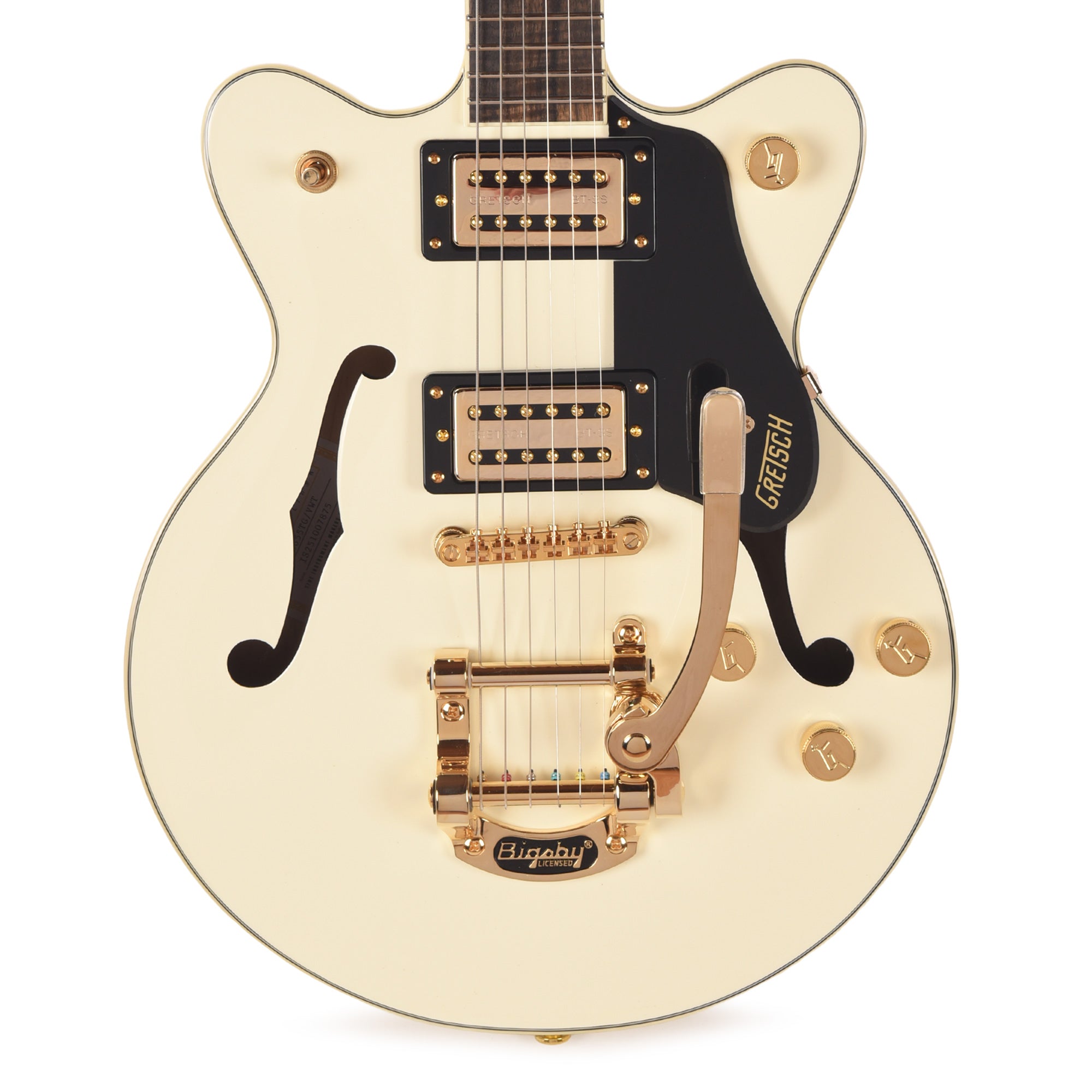 Gretsch G2655TG Streamliner Center Block Jr. Double-Cut LTD Vintage White w/Bigsby LTD Electric Guitars