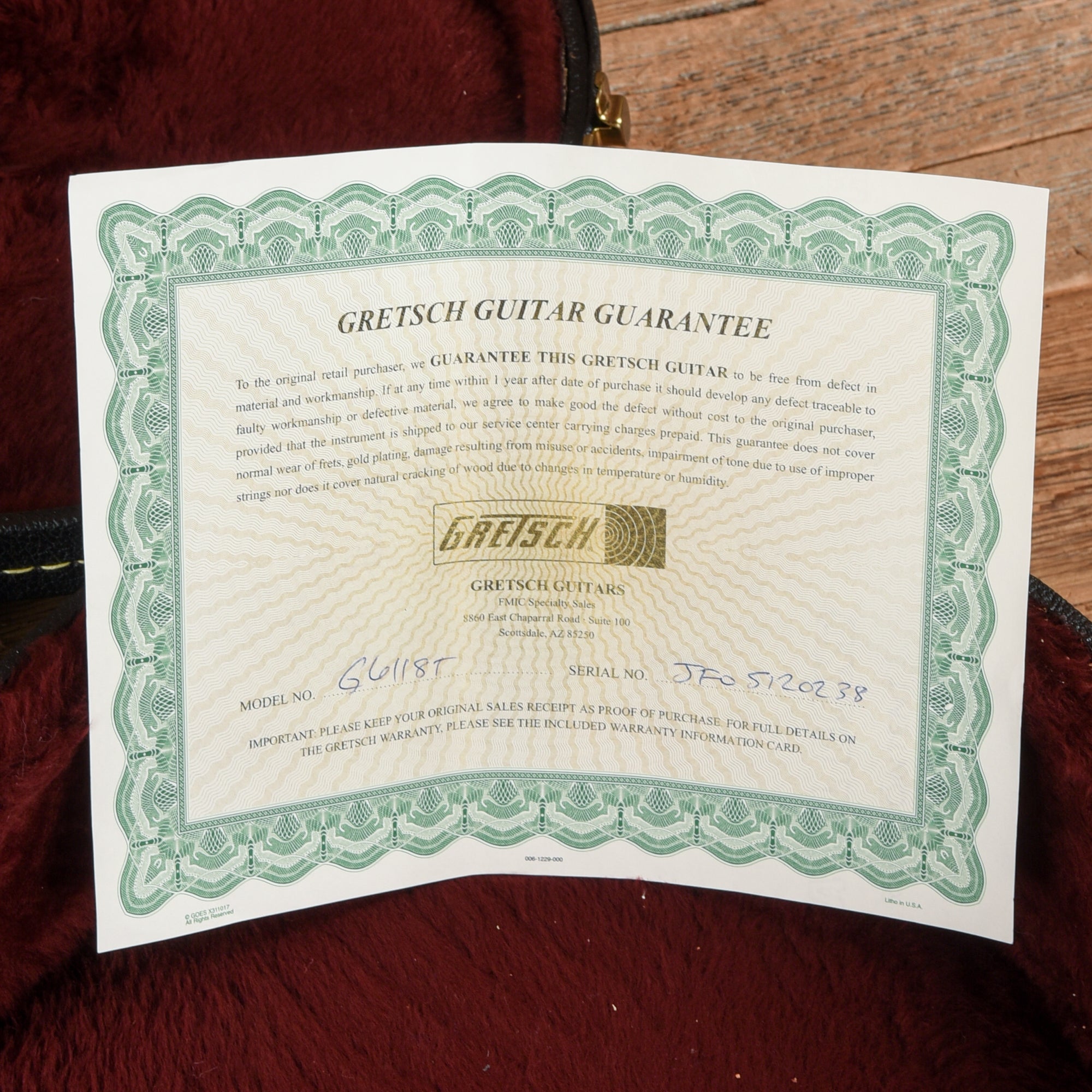 Gretsch G6118T Double Anniversary Smoke Green 2005 Electric Guitars