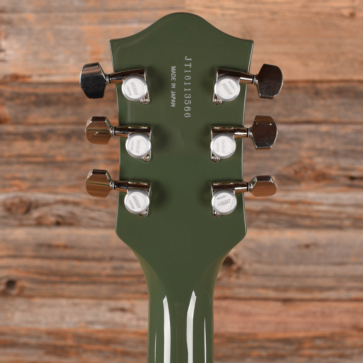 Gretsch G6118T Players Edition Anniversary with String-Thru Bigsby Smoke Green 2016 Electric Guitars