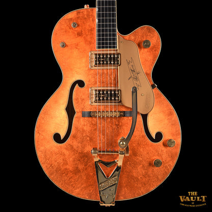 Gretsch G6120-125th 1/25 Gold Leaf Trans Orange 2008 Electric Guitars