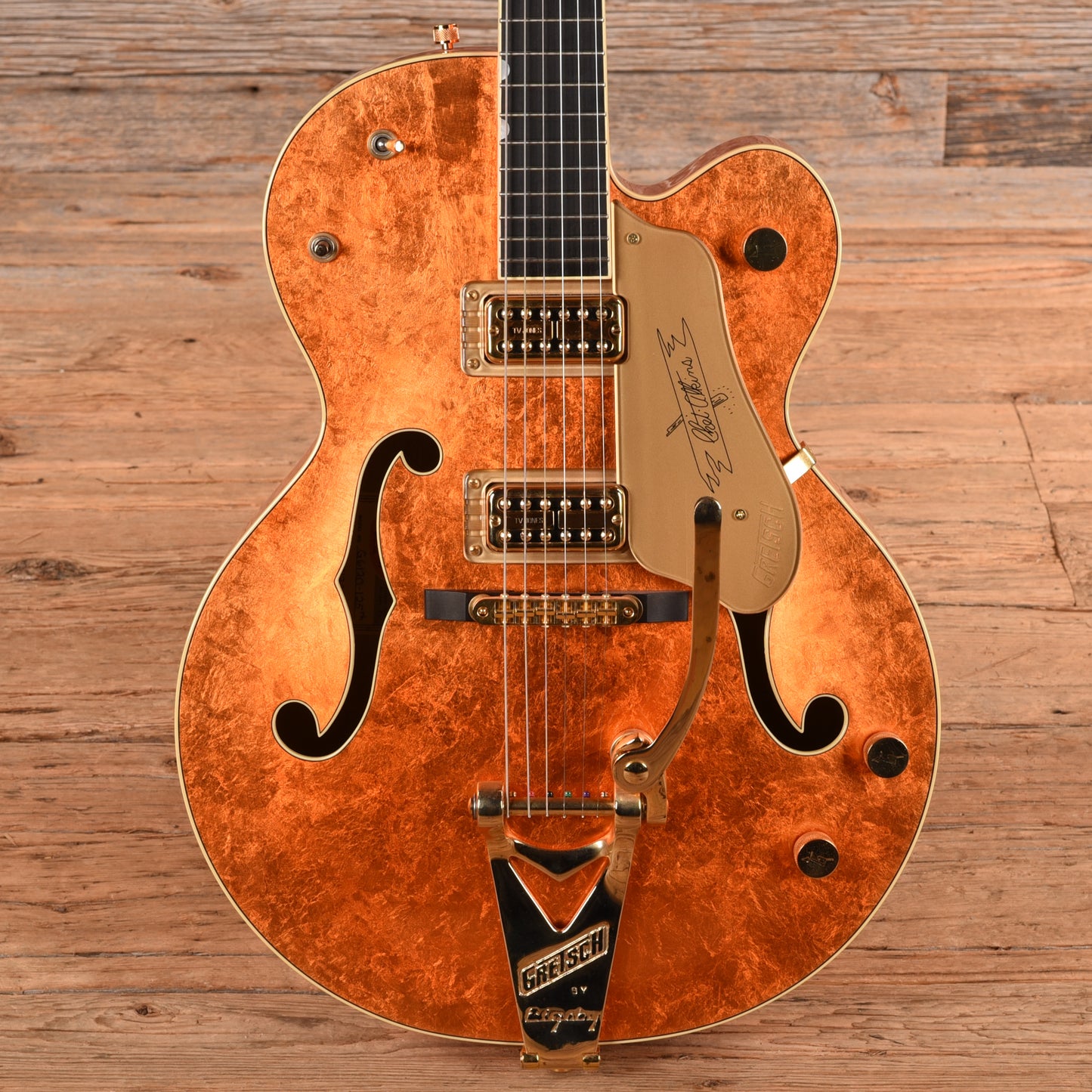 Gretsch G6120-125th 125th Anniversary Custom Shop Gold Leaf 2008 Electric Guitars
