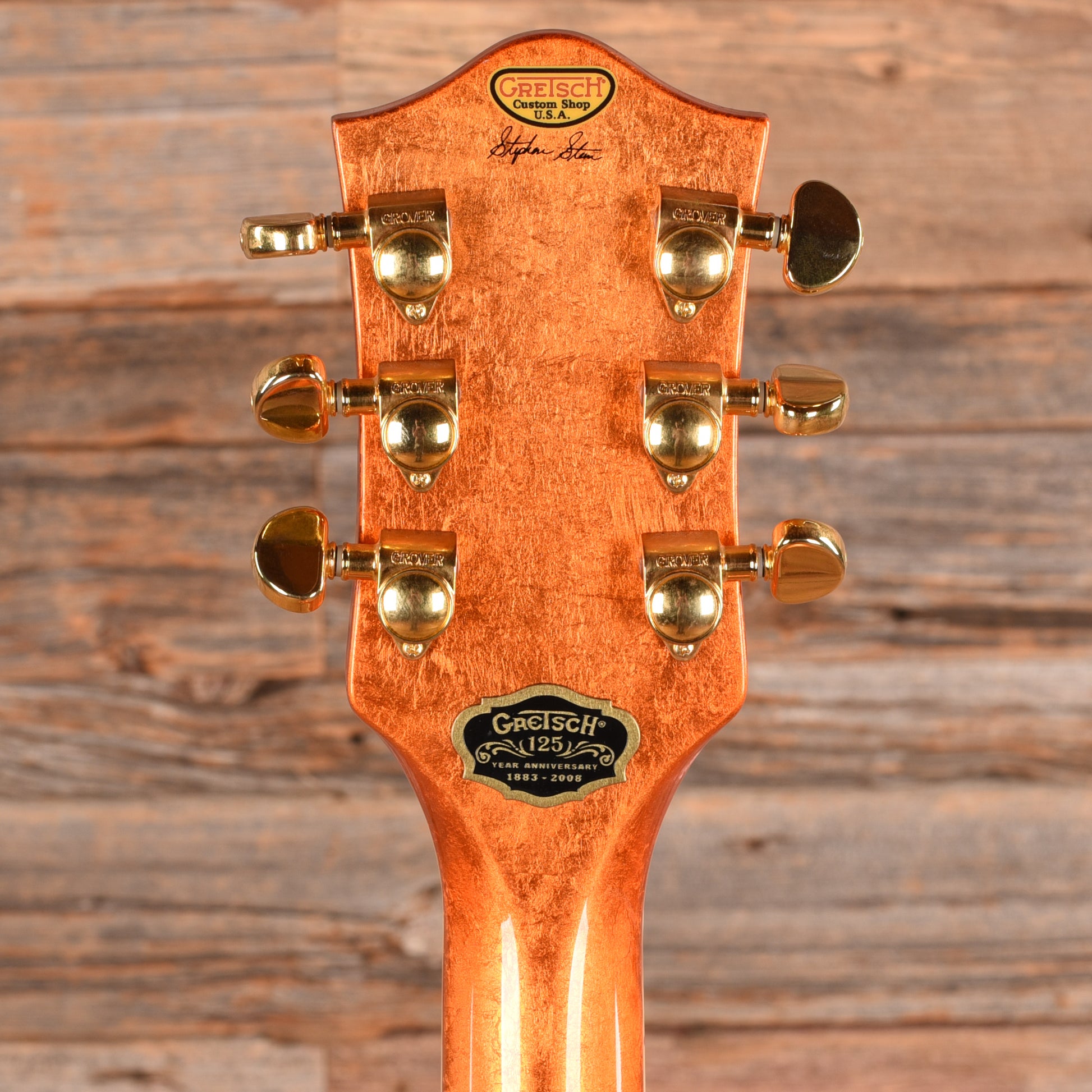 Gretsch G6120-125th 125th Anniversary Custom Shop Gold Leaf 2008 Electric Guitars