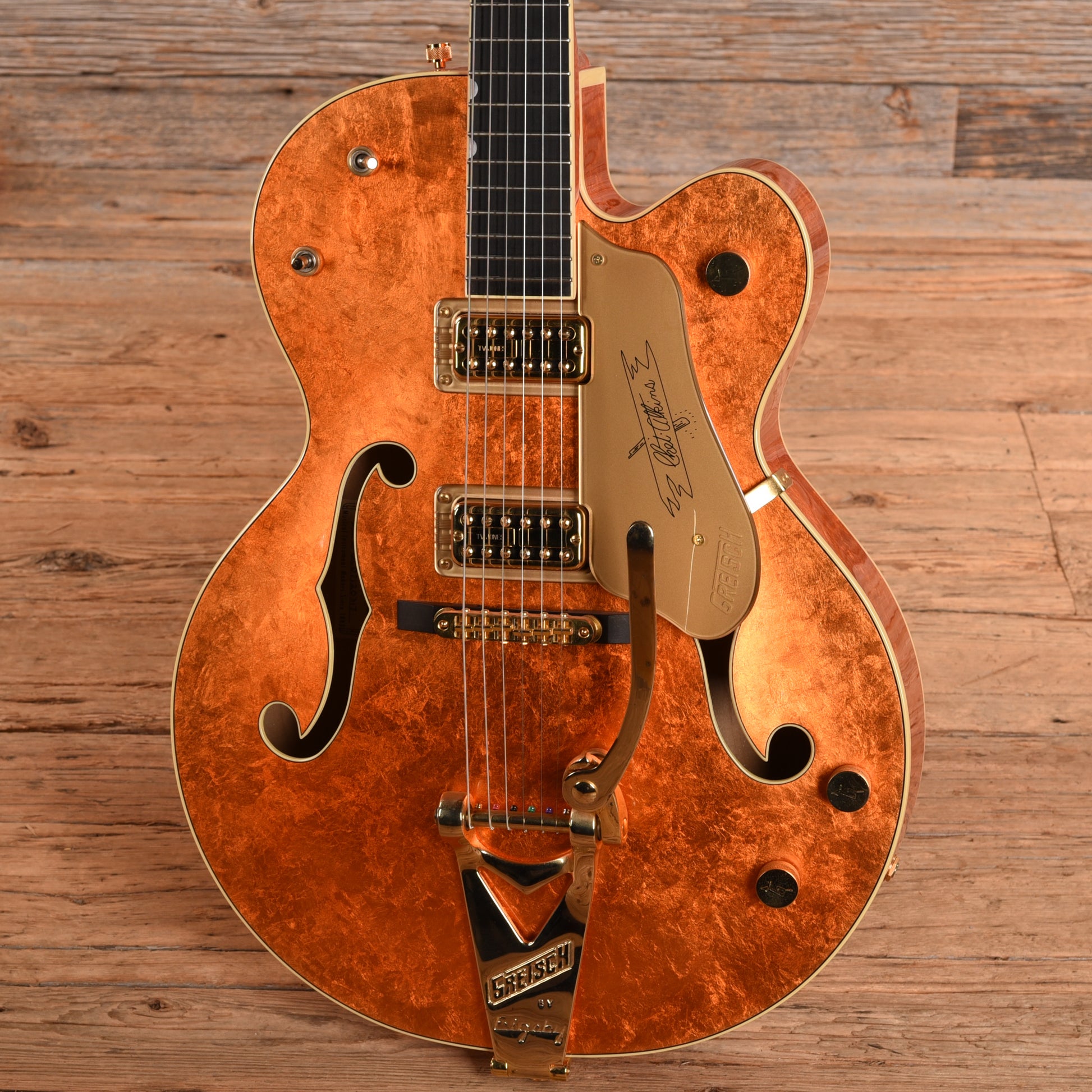 Gretsch G6120-125th 125th Anniversary Custom Shop Gold Leaf 2008 Electric Guitars