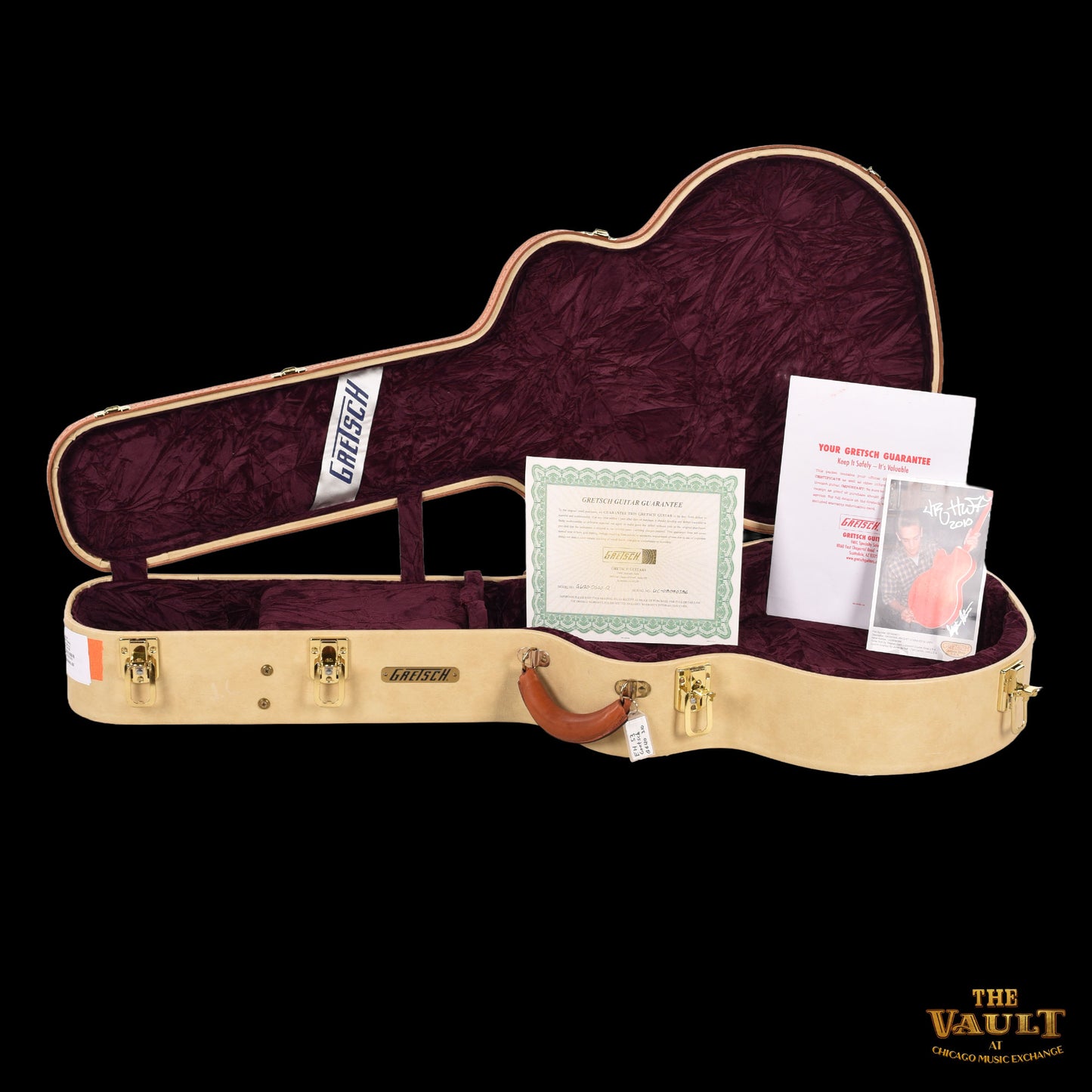 Gretsch G6120-DSW Masterbuilt Stern Chet Relic Art 1of 36 Orange w/ Pinstripe 2008 Electric Guitars