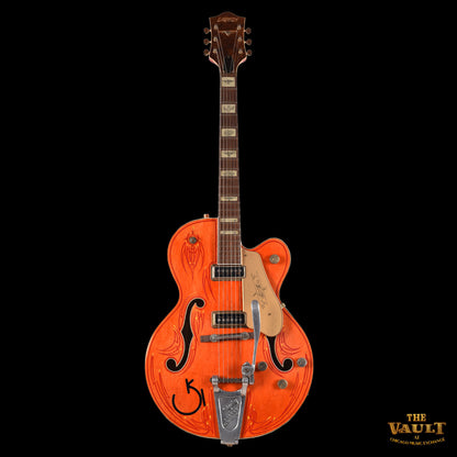 Gretsch G6120-DSW Masterbuilt Stern Chet Relic Art 1of 36 Orange w/ Pinstripe 2008 Electric Guitars