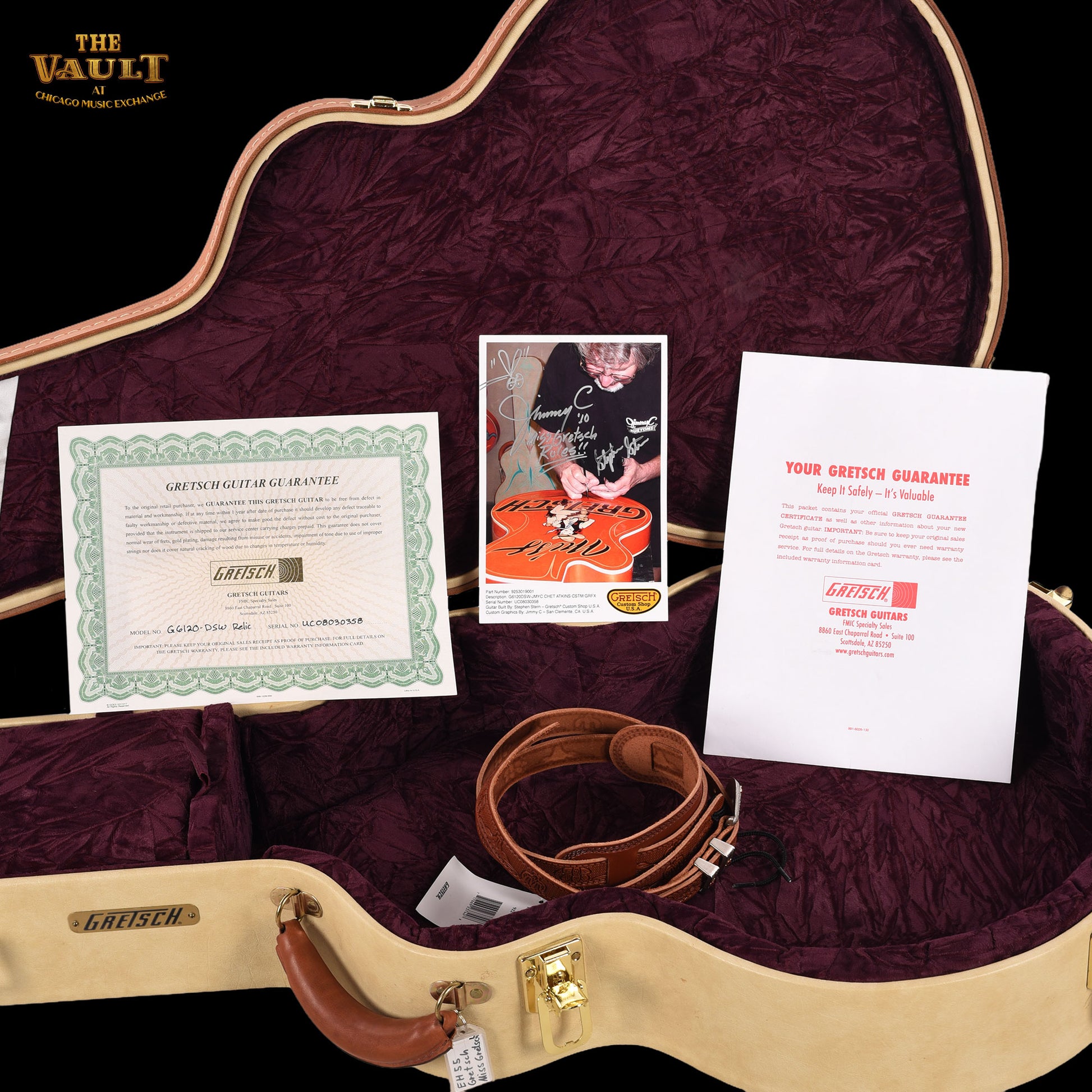 Gretsch G6120-DSW Relic Masterbuilt Stern #325 1 of 36 Orange 2008 Electric Guitars