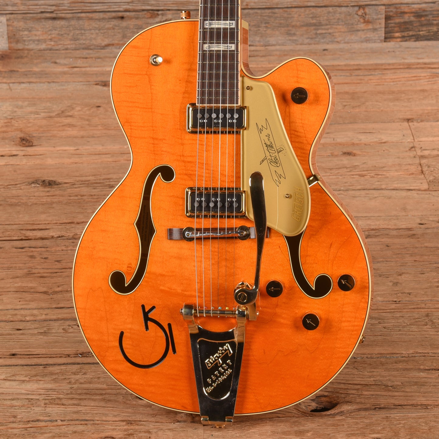 Gretsch G6120T-55 Vintage Select Chet Atkins Orange Stain 2022 Electric Guitars