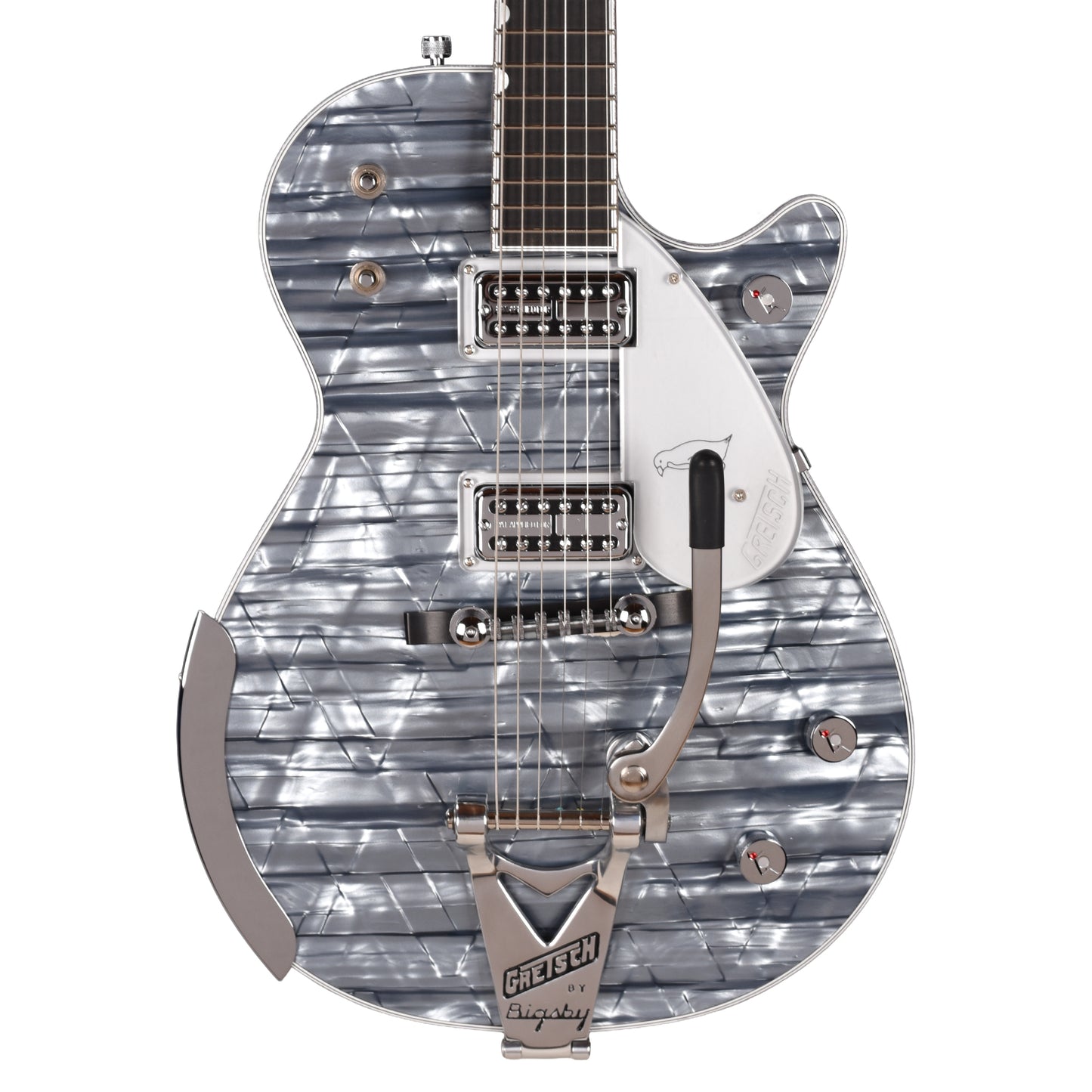 Gretsch G6134T-58 Limited Edition Penguin Light Blue Pearl w/String-Thru Bigsby Electric Guitars