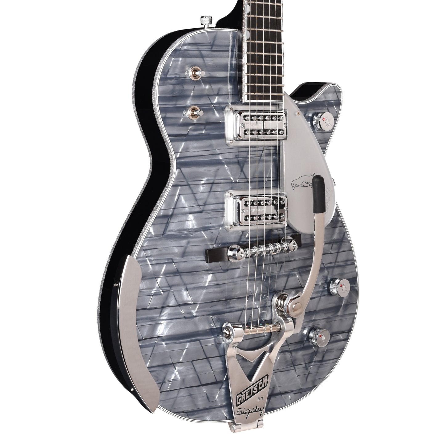 Gretsch G6134T-58 Limited Edition Penguin Light Blue Pearl w/String-Thru Bigsby Electric Guitars