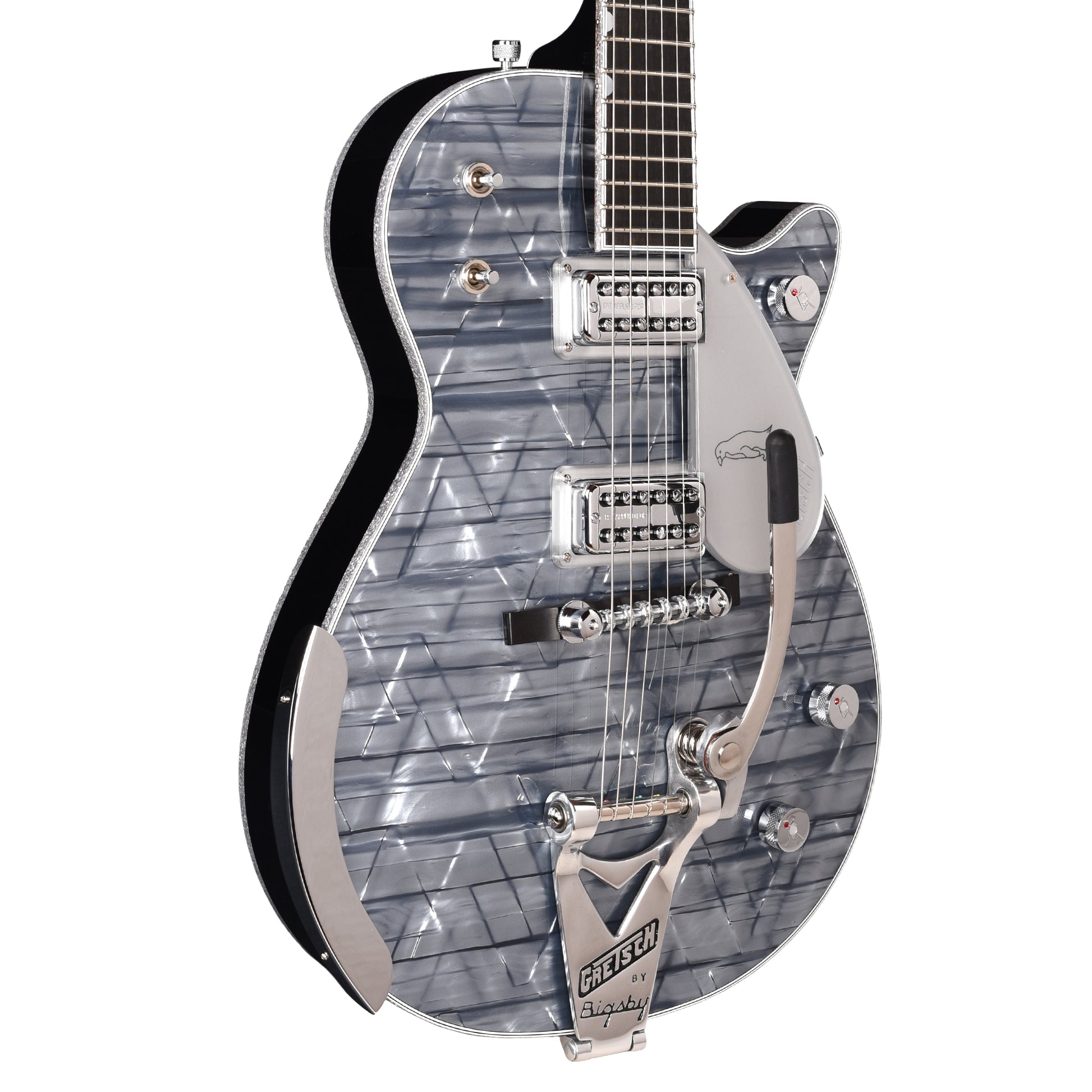 Gretsch G6134T-58 Limited Edition Penguin Light Blue Pearl w/String-Thru Bigsby Electric Guitars