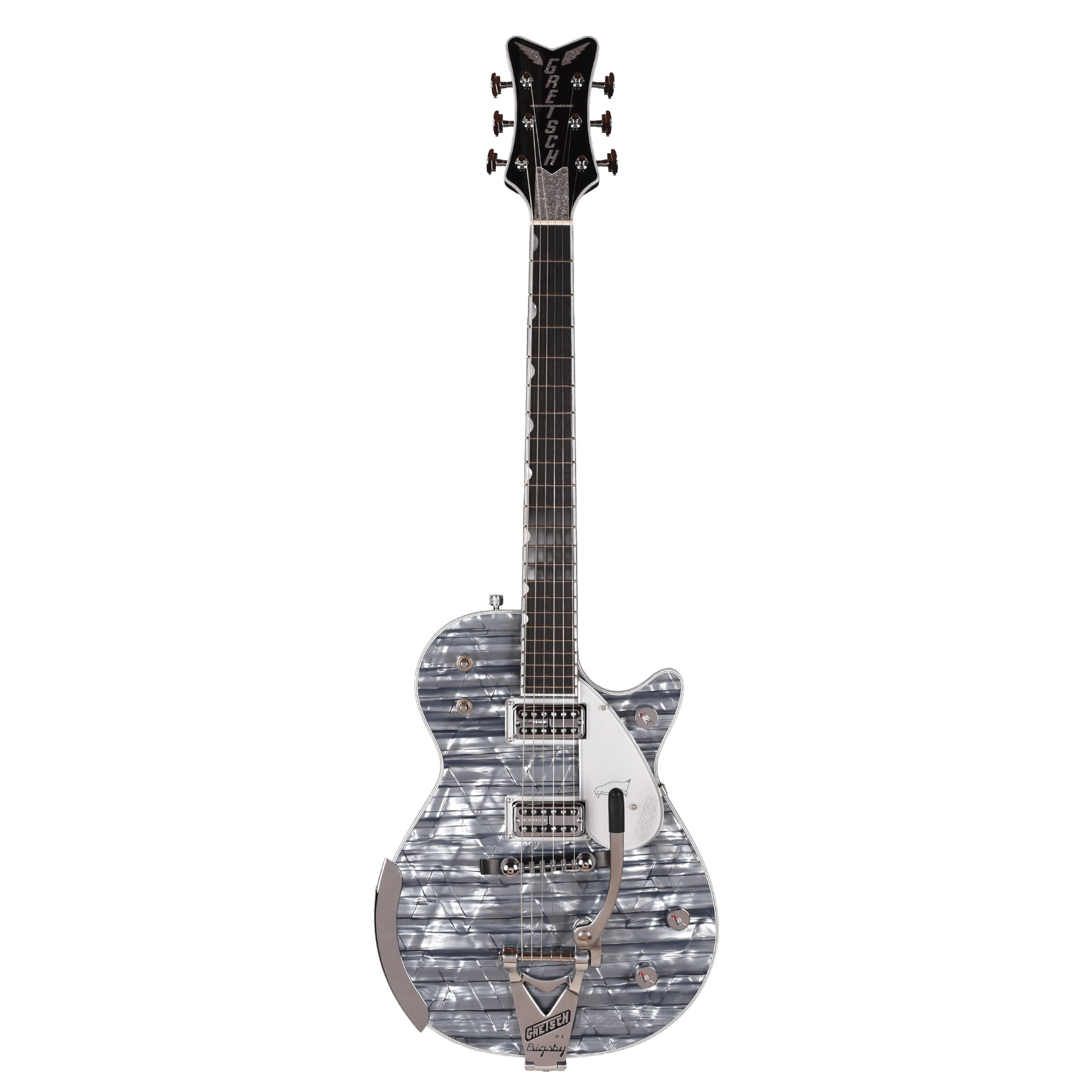 Gretsch G6134T-58 Limited Edition Penguin Light Blue Pearl w/String-Thru Bigsby Electric Guitars