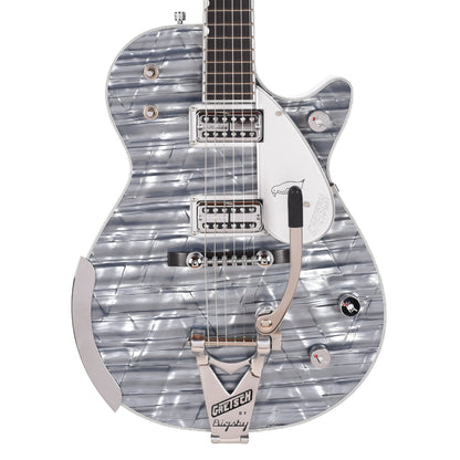 Gretsch G6134T-58 Limited Edition Penguin Light Blue Pearl w/String-Thru Bigsby Electric Guitars