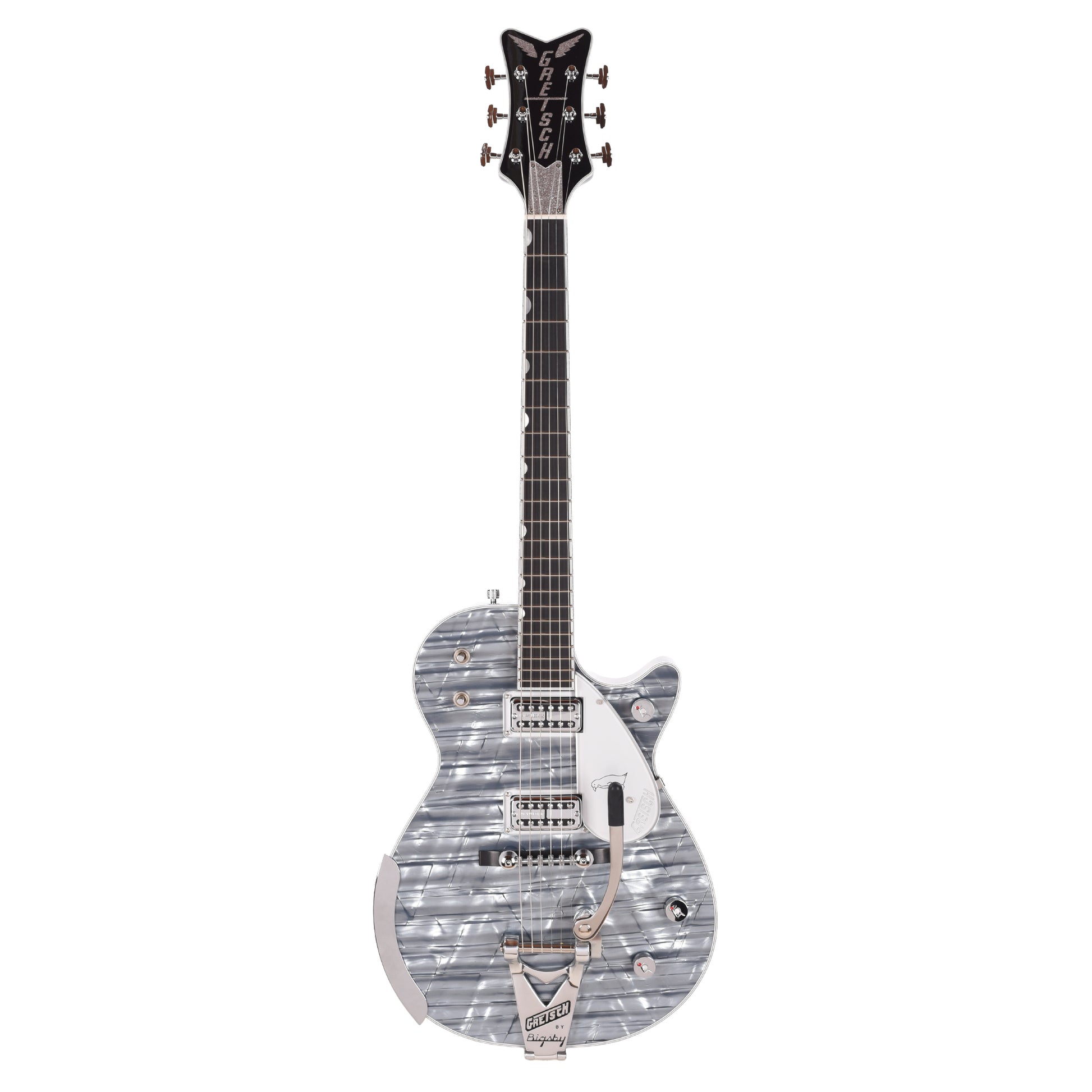 Gretsch G6134T-58 Limited Edition Penguin Light Blue Pearl w/String-Thru Bigsby Electric Guitars