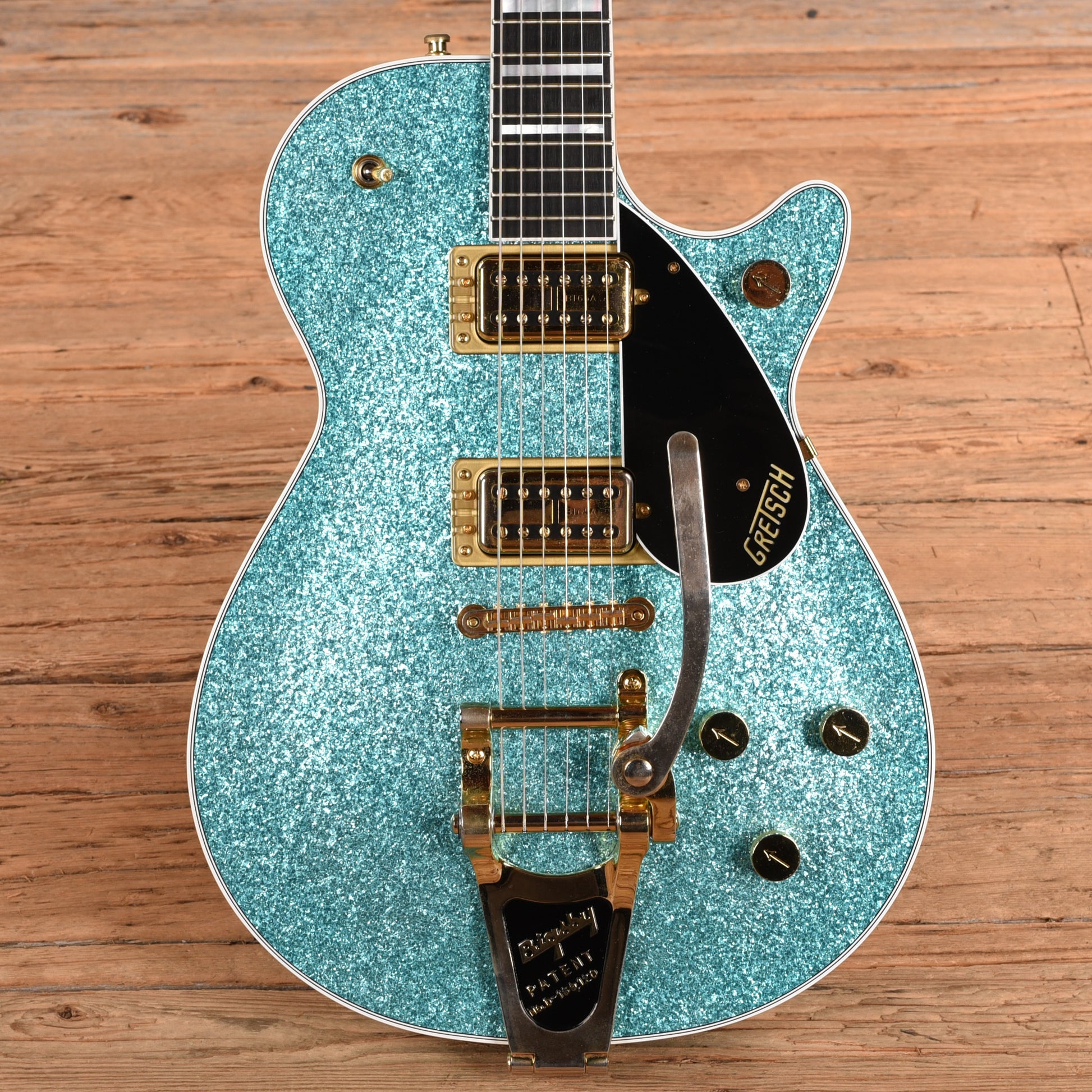 Gretsch G6229TG Players Edition Sparkle Jet Ocean Turquoise Sparkle Electric Guitars