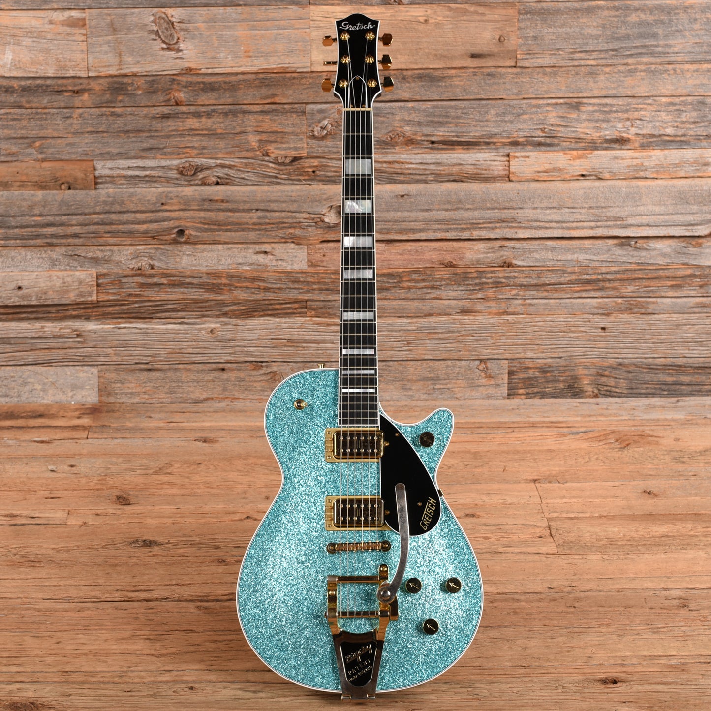 Gretsch G6229TG Players Edition Sparkle Jet Ocean Turquoise Sparkle Electric Guitars