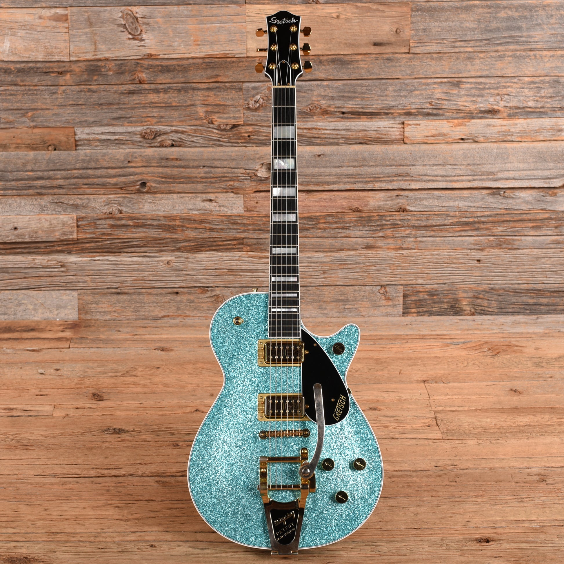 Gretsch G6229TG Players Edition Sparkle Jet Ocean Turquoise Sparkle Electric Guitars