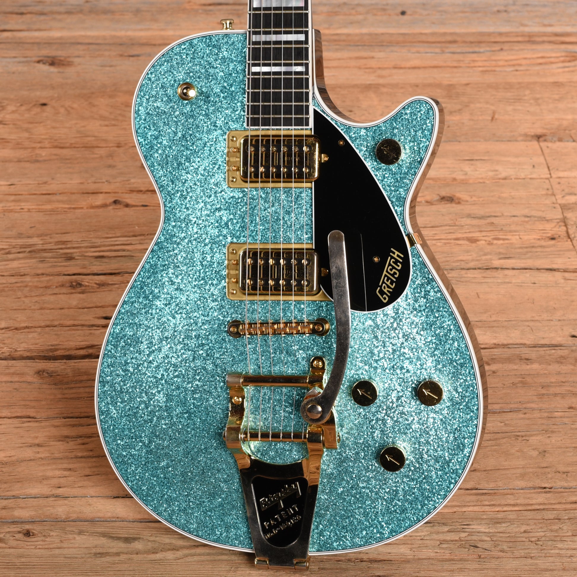 Gretsch G6229TG Players Edition Sparkle Jet Ocean Turquoise Sparkle Electric Guitars