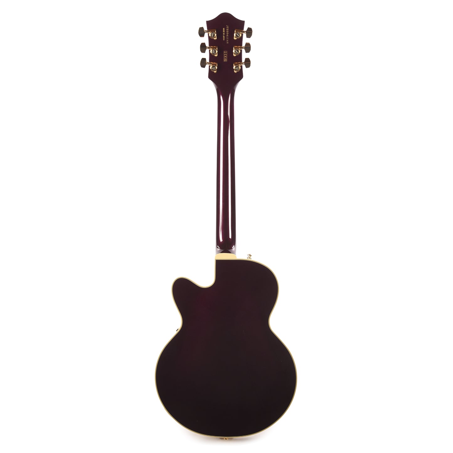 Gretsch Broadkaster Jr. LX Center Block with String-Thru Bigsby and Gold Hardware Blackberry Electric Guitars / Hollow Body