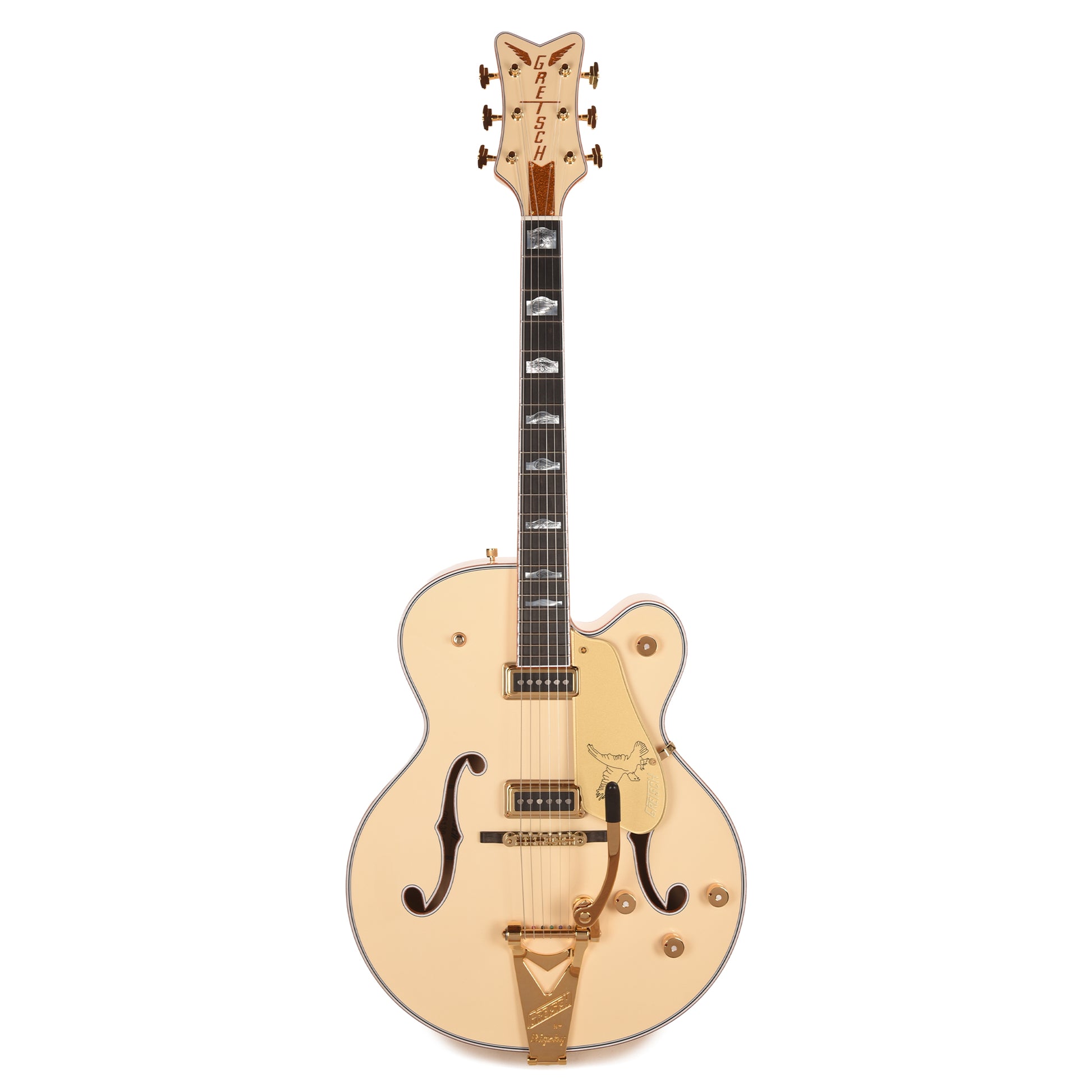 Gretsch Custom Shop G6136-55 White Falcon NOS Super Aged White Master Built by Chad Henrichsen Electric Guitars / Hollow Body