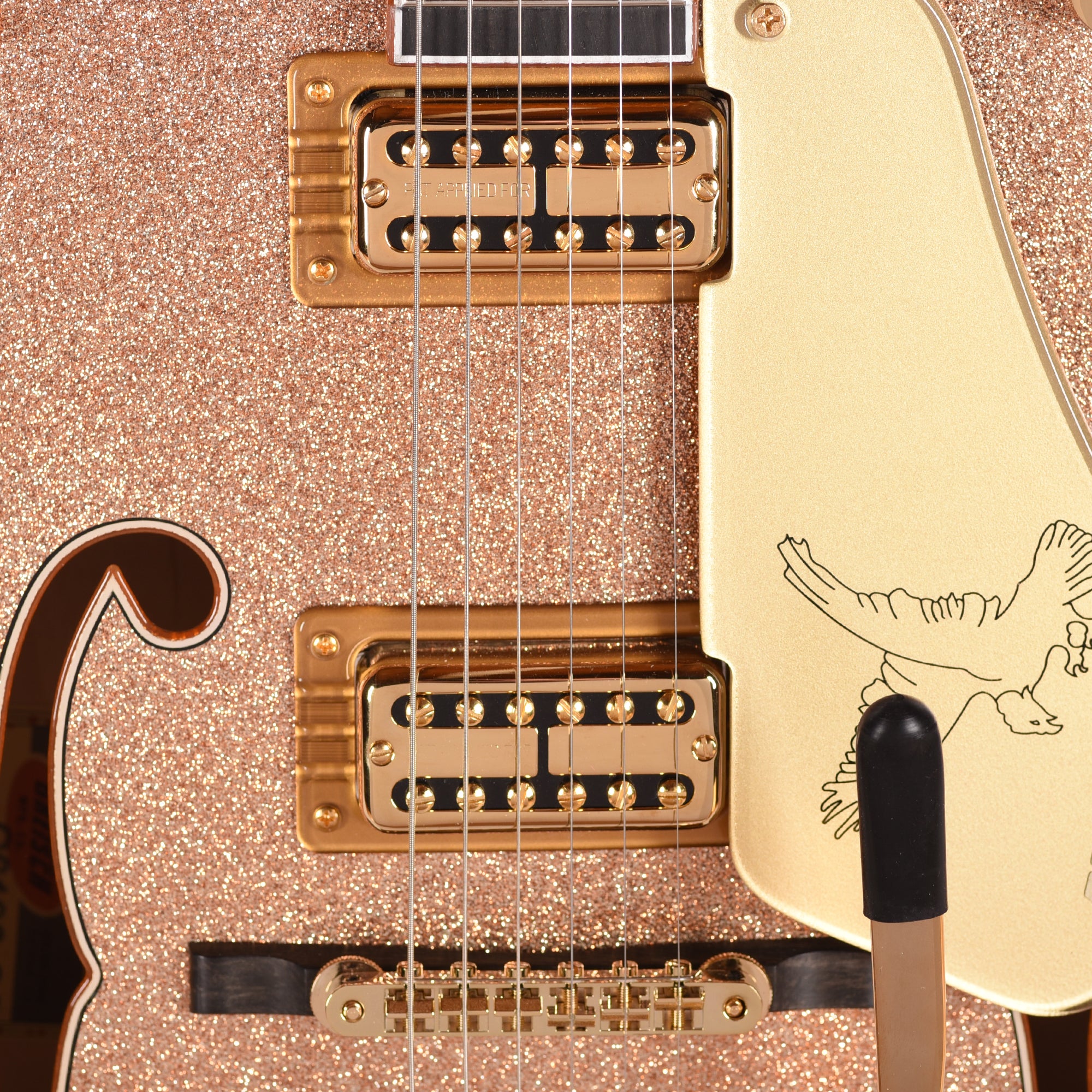 Gretsch Custom Shop G6136-59 Falcon NOS Aged Champagne Sparkle Master Built by Chad Henrichsen Electric Guitars / Hollow Body