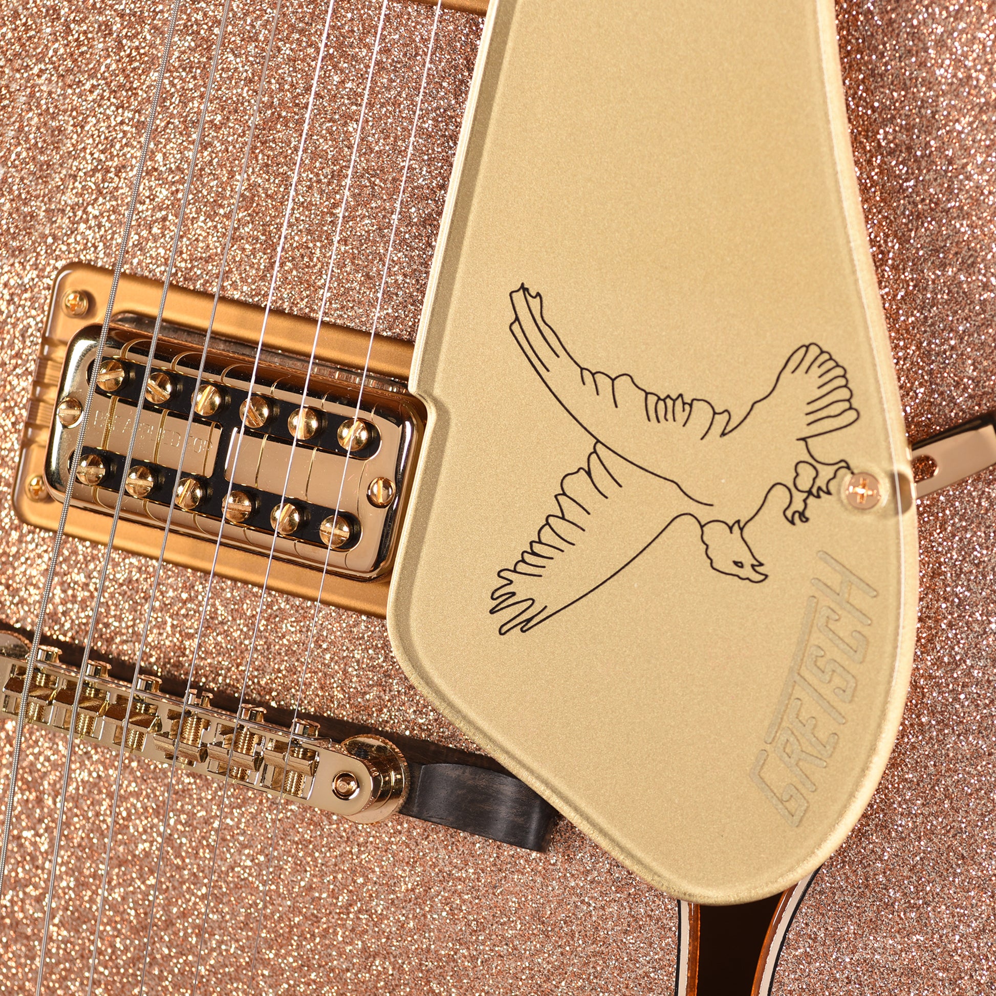 Gretsch Custom Shop G6136-59 Falcon NOS Aged Champagne Sparkle Master Built by Chad Henrichsen Electric Guitars / Hollow Body